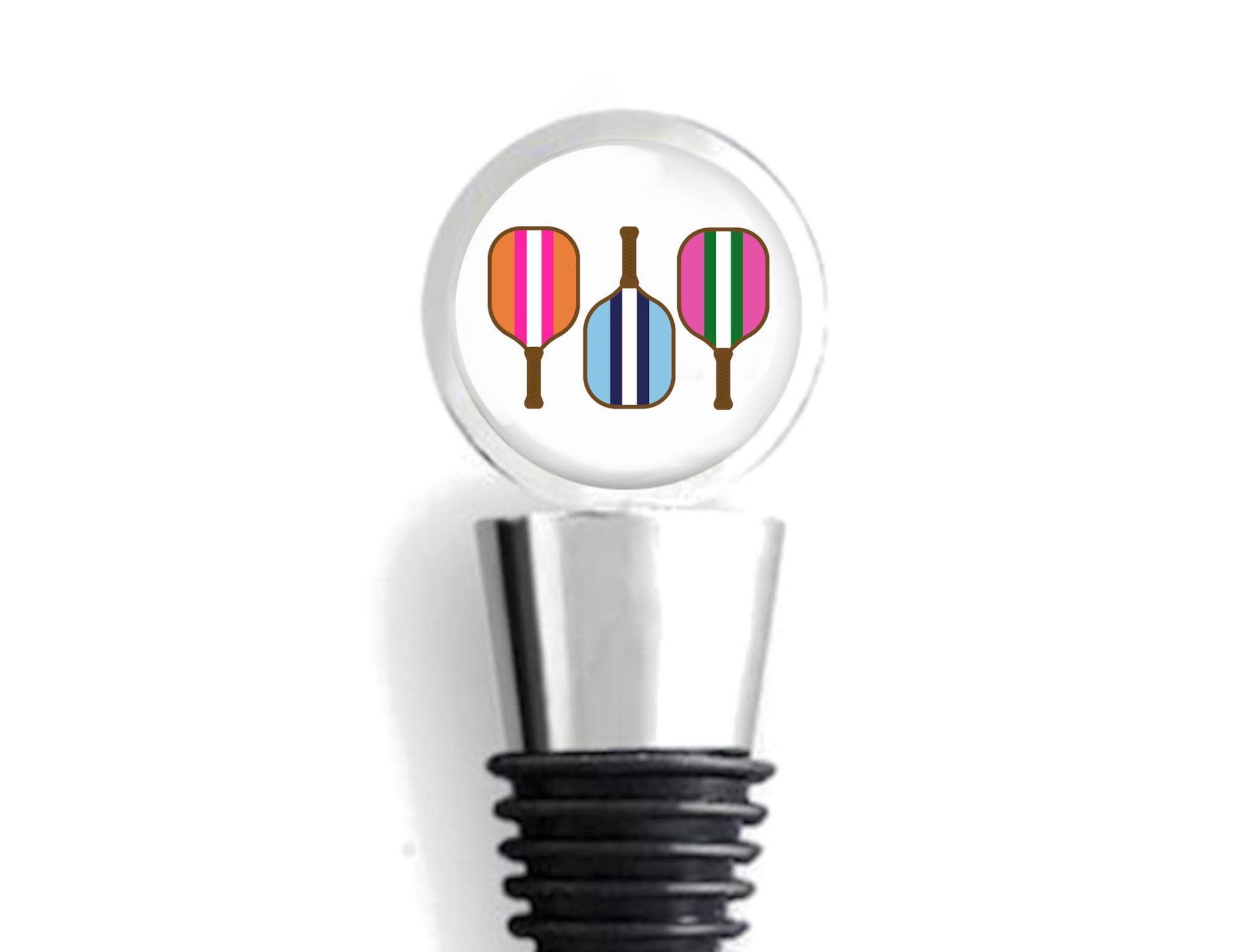 Wine Stopper - Pickleball Colorful