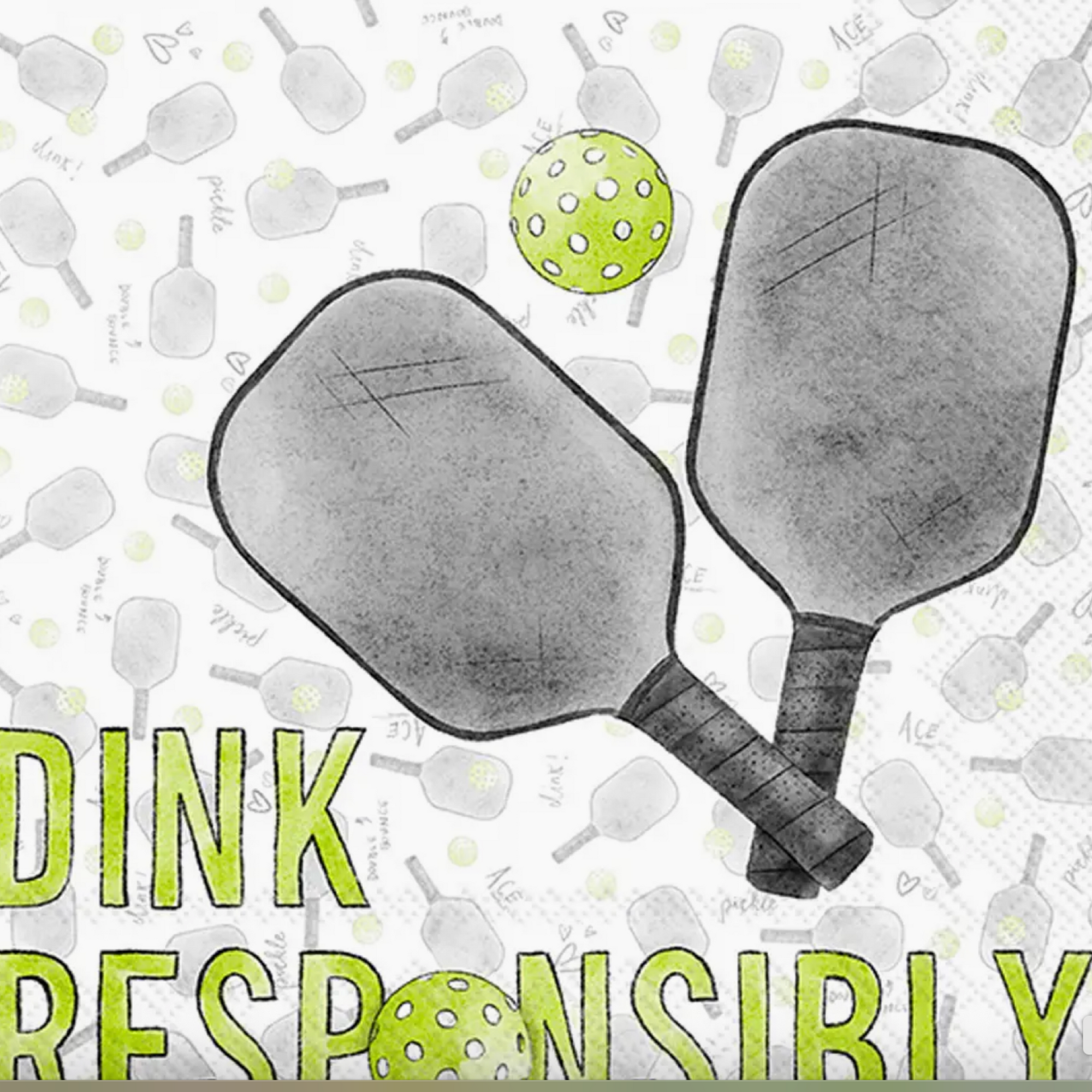 Paper Cocktail Napkins 20 Pack Dink Responsibly