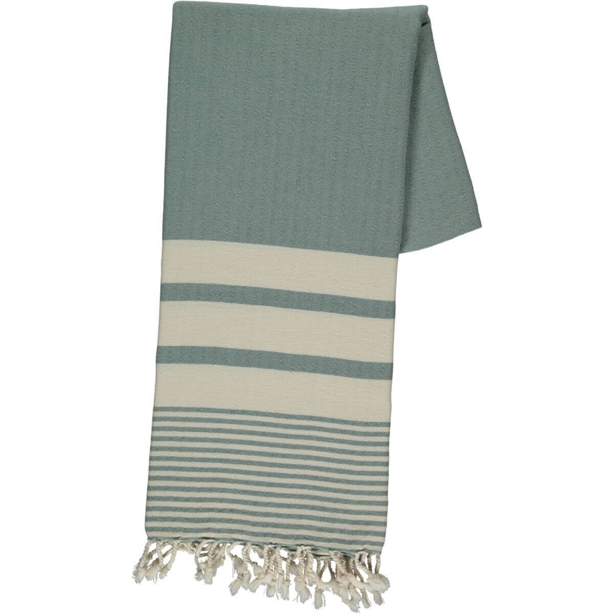Hamam & Beach Towel 39 x 70 inches Bamcot Model - Almond Green