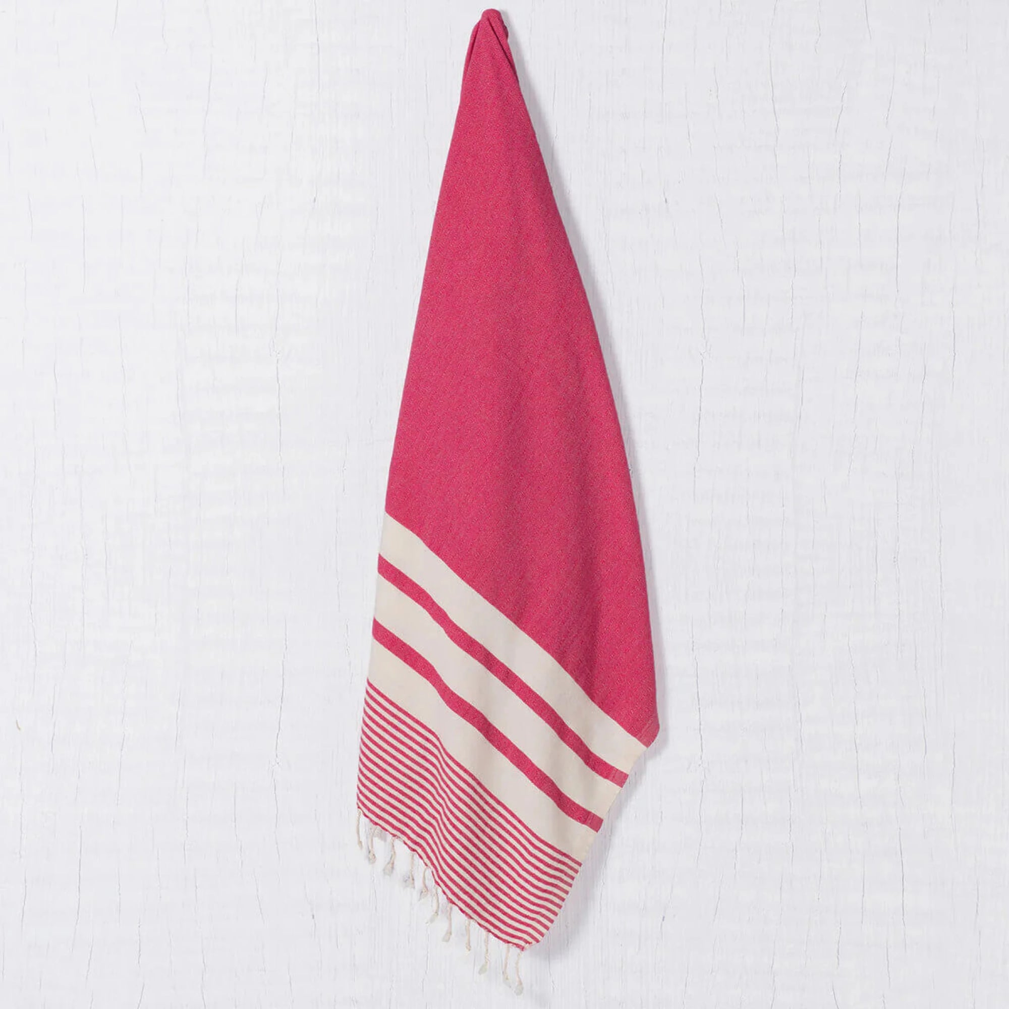 Hamam & Beach Towel 39 x 70 inches Bamcot Model - Fuscia
