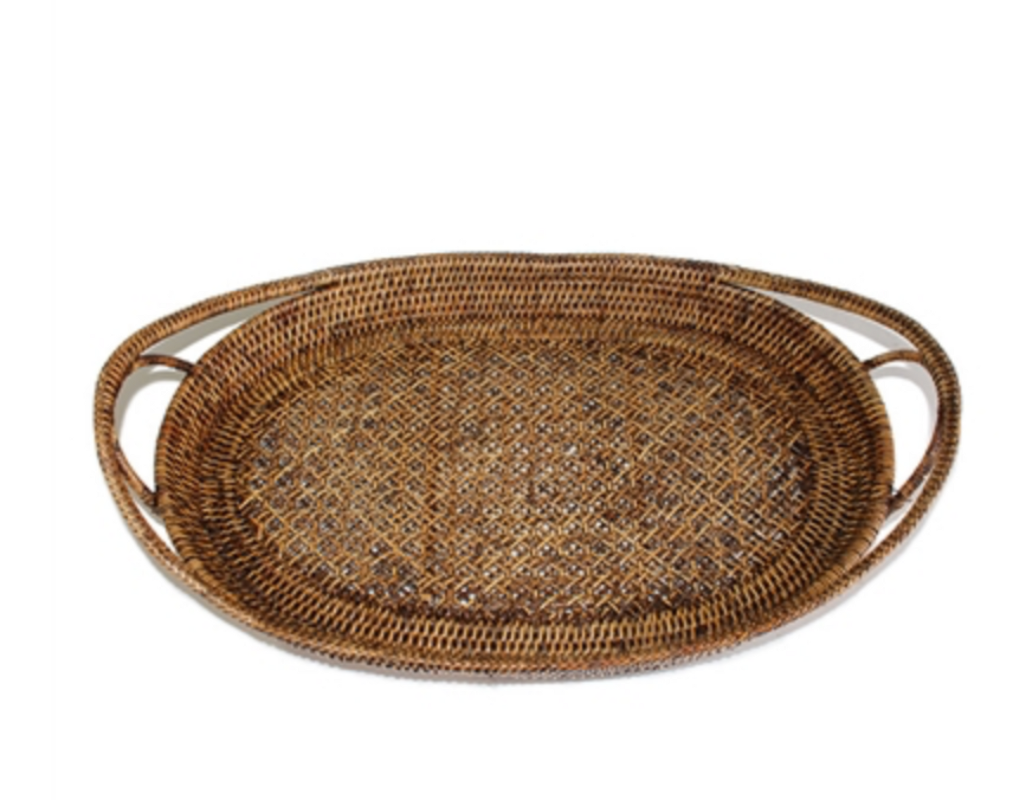Oval Tray Open Lace Weave