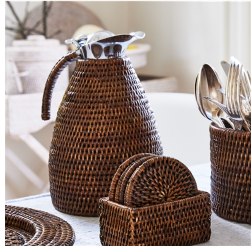 Rattan Thermal Coffee Carafe