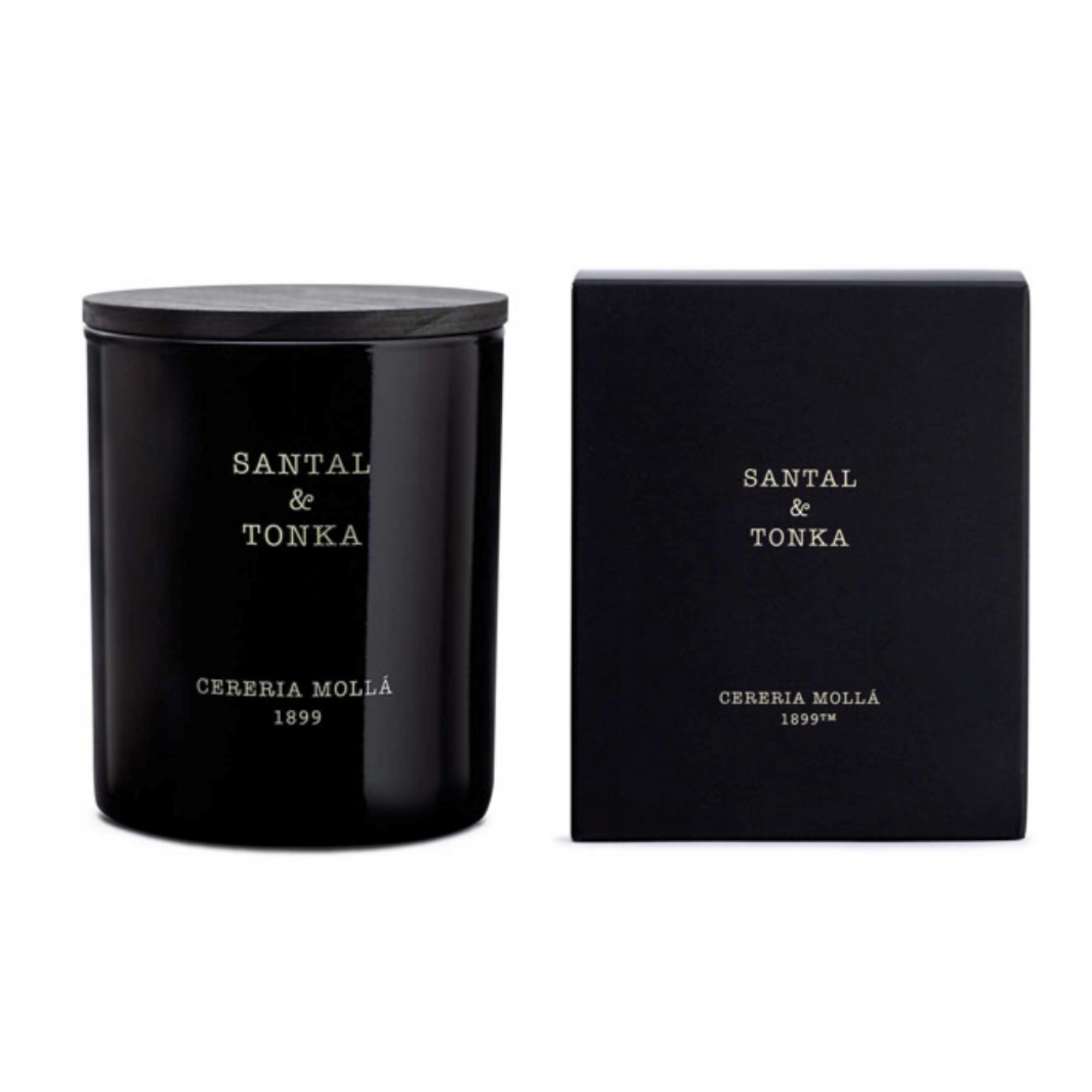 Cereria Molla Santal & Tonka Black 8 0z/230 gm. Premium Candle