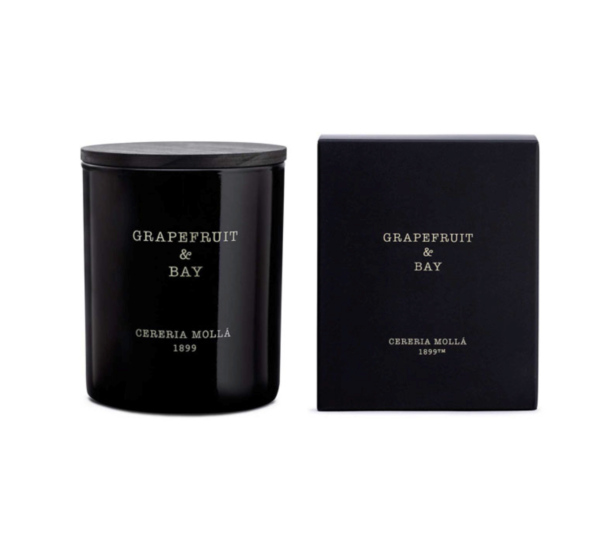 Cereria Molla Grapefruit & Bay Black 8 0z/230 gm. Premium Candle
