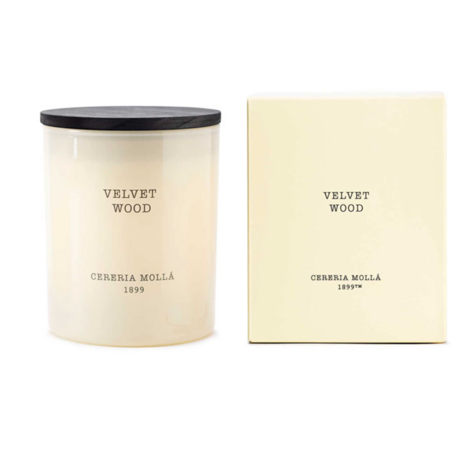 Cereria Molla Velvet Wood Ivory 8 0z/230 gm. Premium Candle