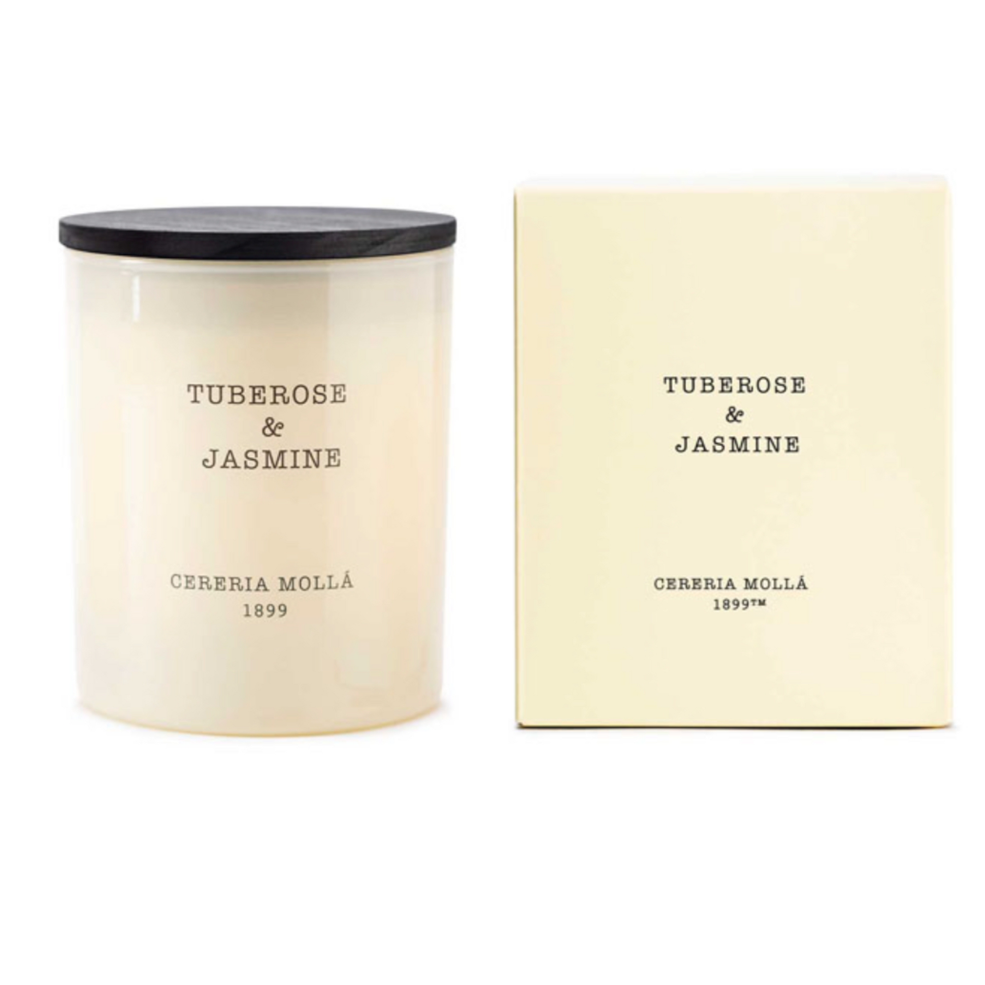 Cereria Molla Tuberose & Jasmine Ivory 8 0z/230 gm. Premium Candle