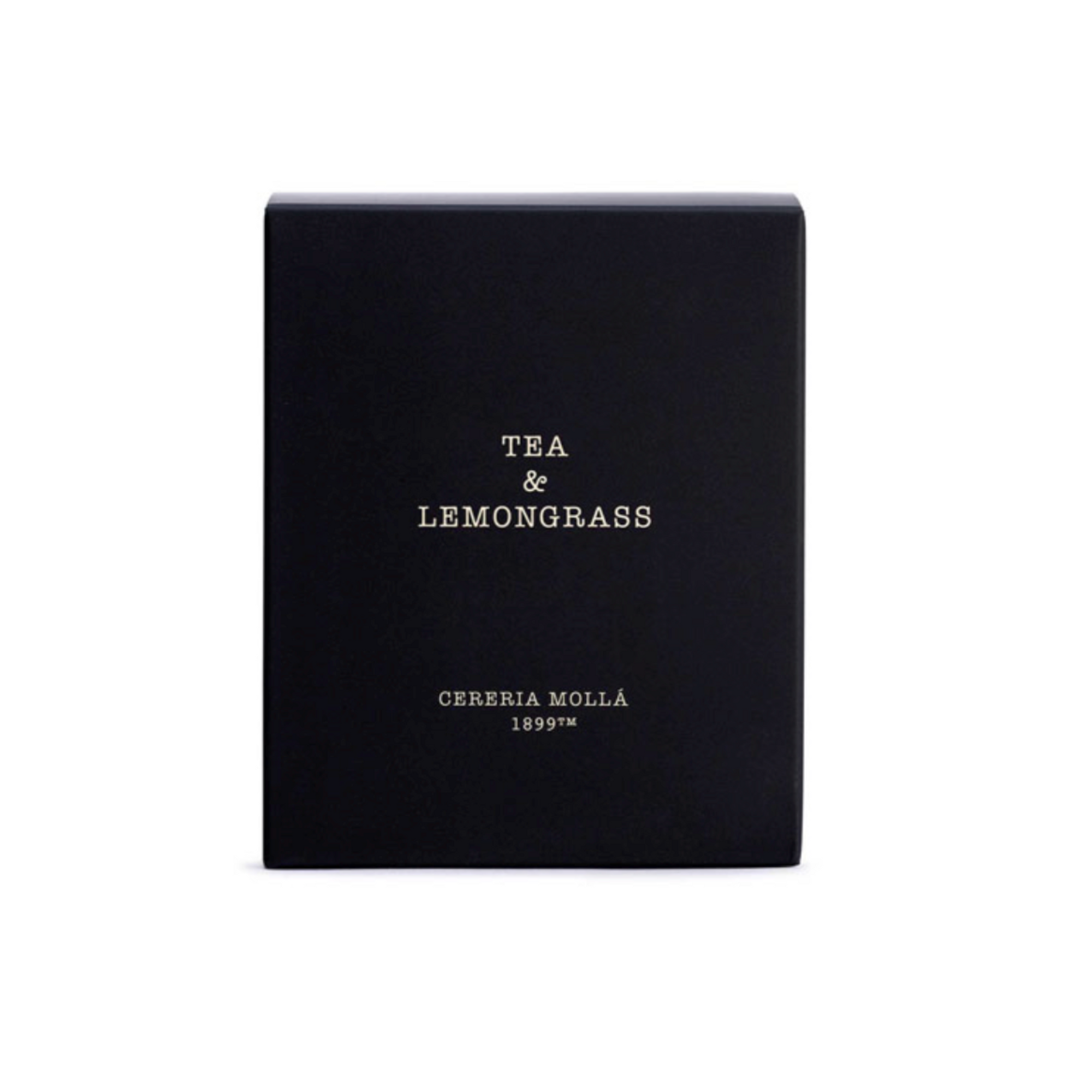 Cereria Molla Tea and Lemongrass Black 8 0z/230 gm. Premium Candle