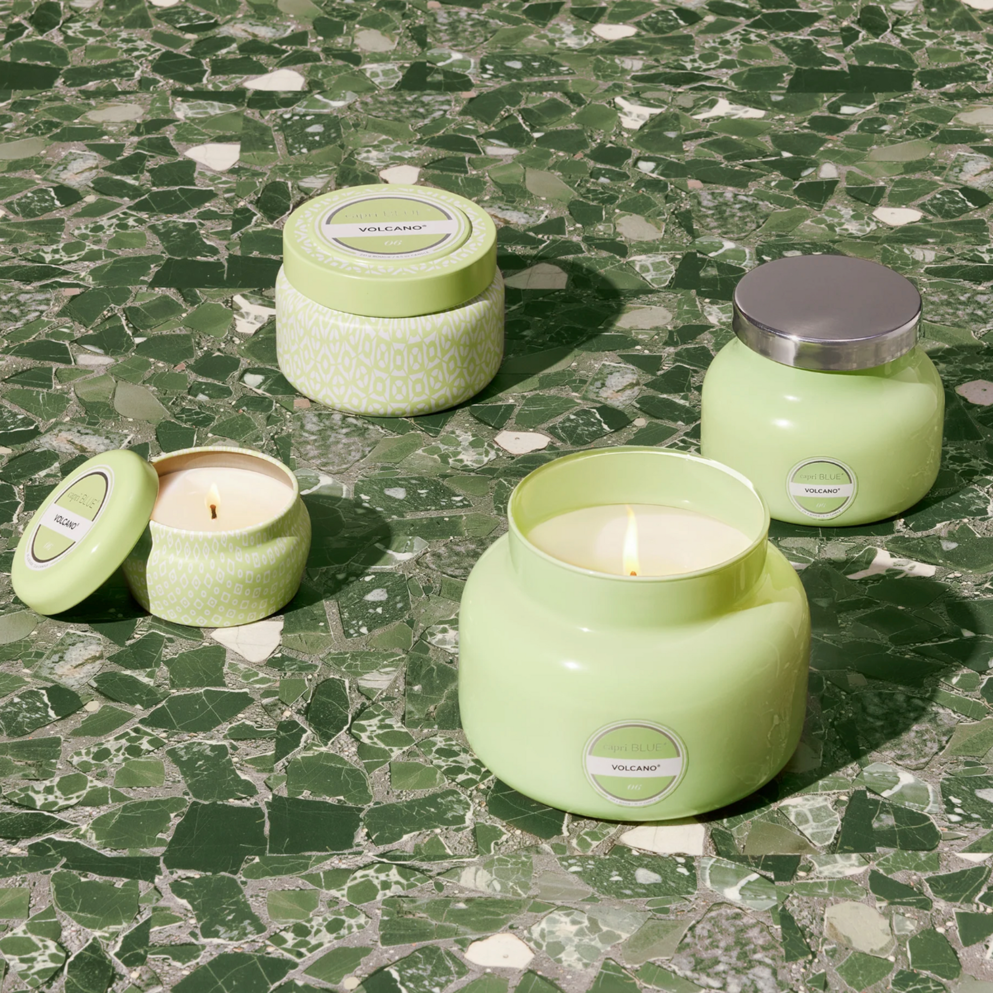 Capri Blue Volcano 3 oz Iced Matcha, Mini Tin