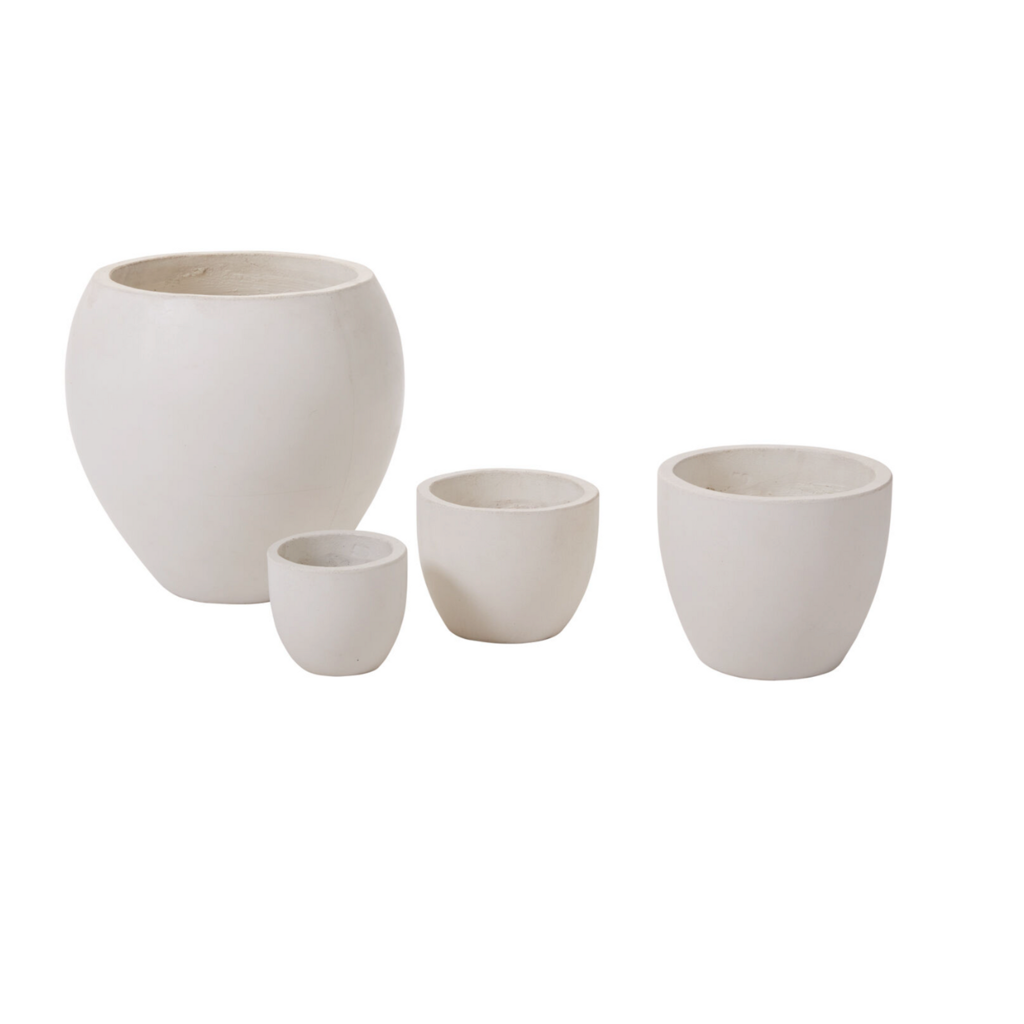 Small Newport Pot Concrete White