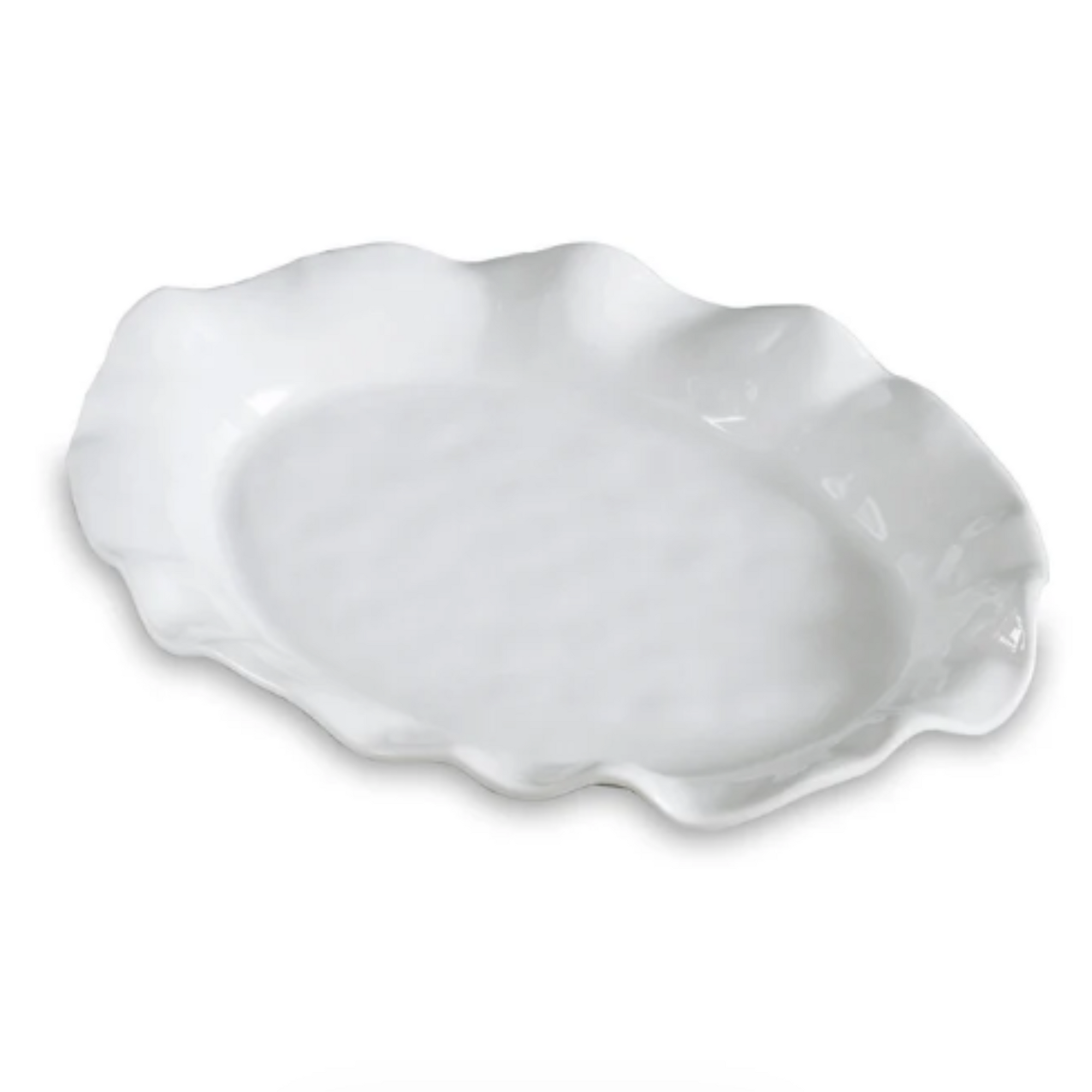 VIda Havana Oval Platter, White