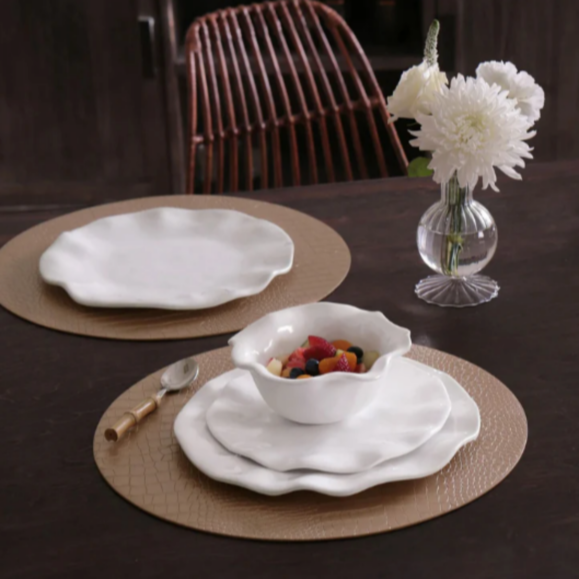 VIDA Havana 11" Dinner Plate S4, White