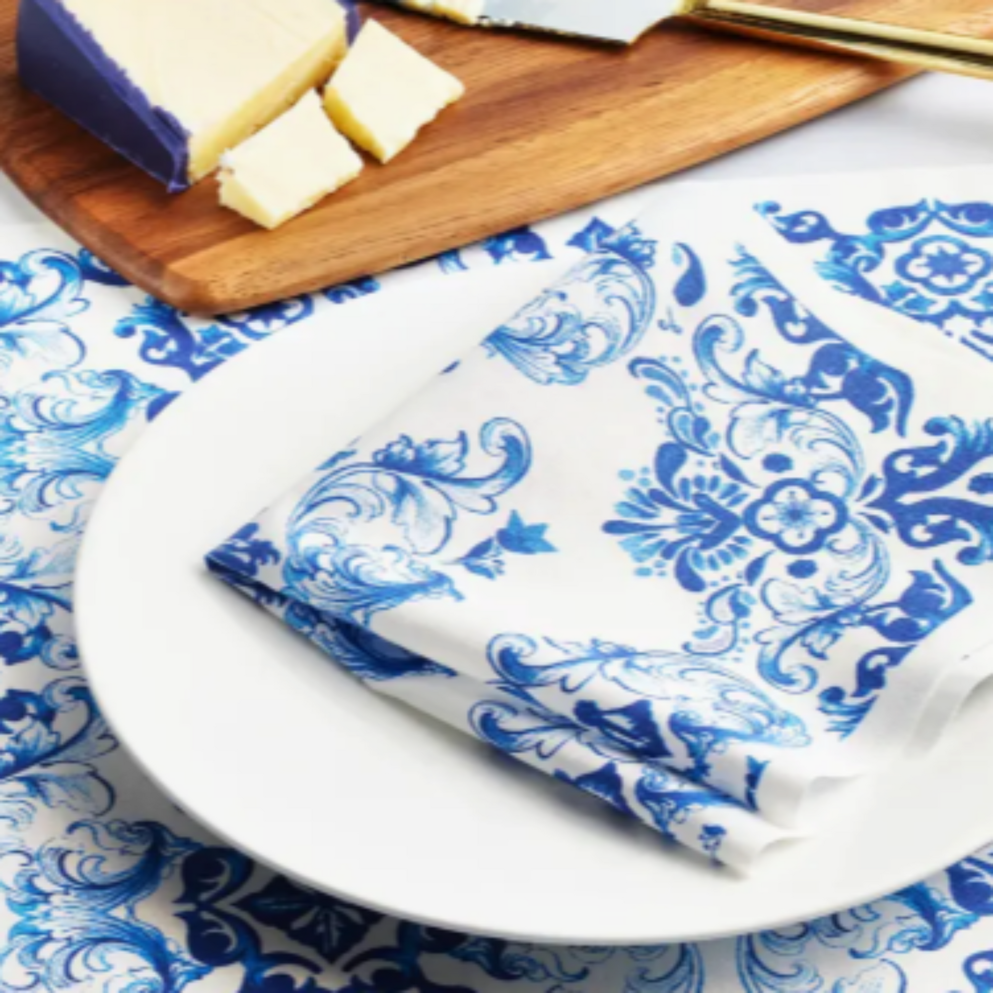 Ceci New York X MY DRAP Mediterranean Tile Cotton Placemats