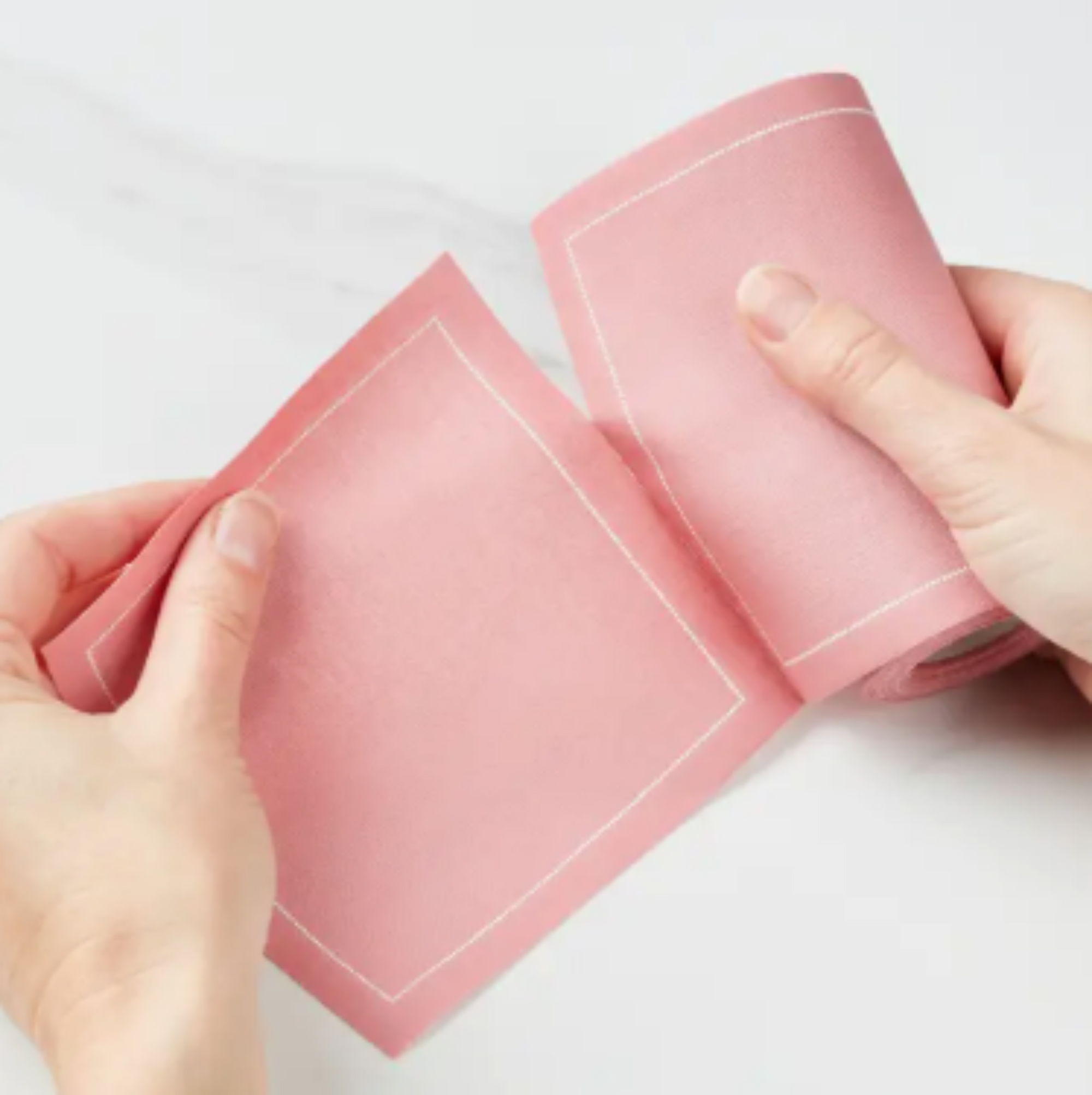 Dusty Pink Cotton Cocktail Napkins 50 Units