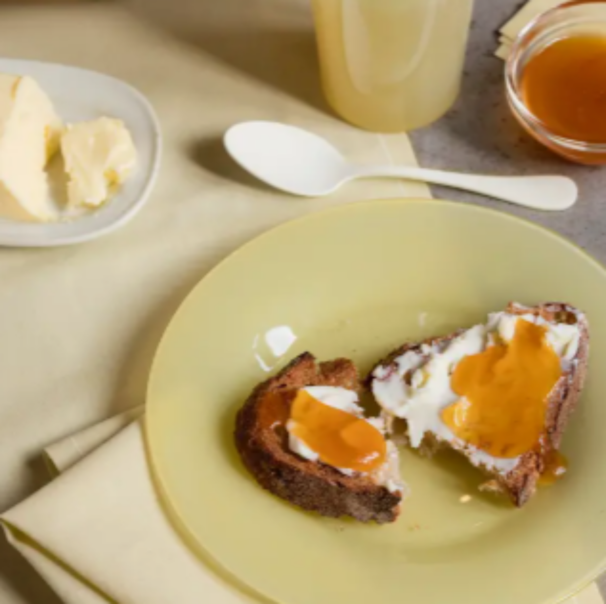 Pastel Yellow Cotton Cocktail Napkins 50 Units