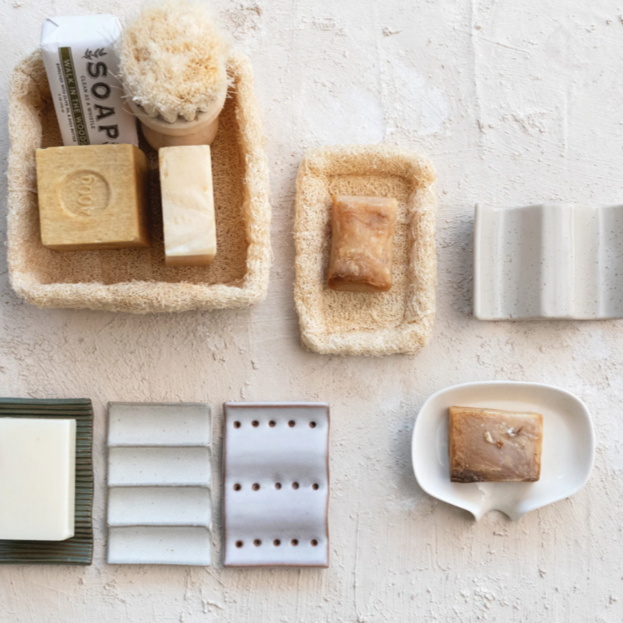 Loofah Container 6"L x 4" Wx 1"H