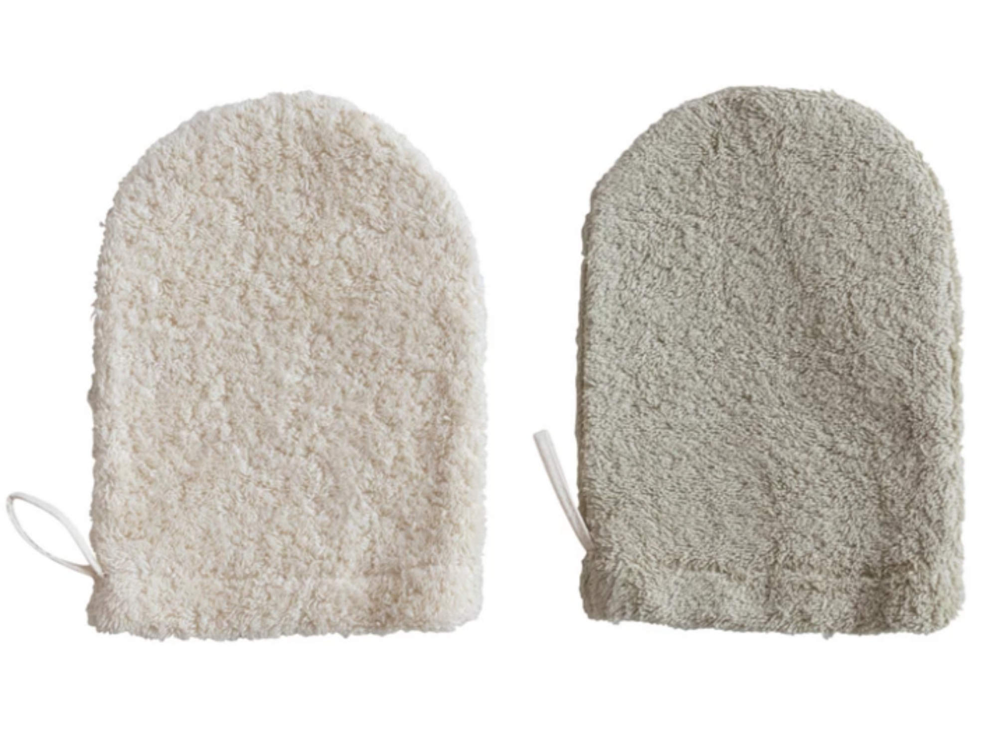 Green Cotton Terry Cloth Shower Mitt