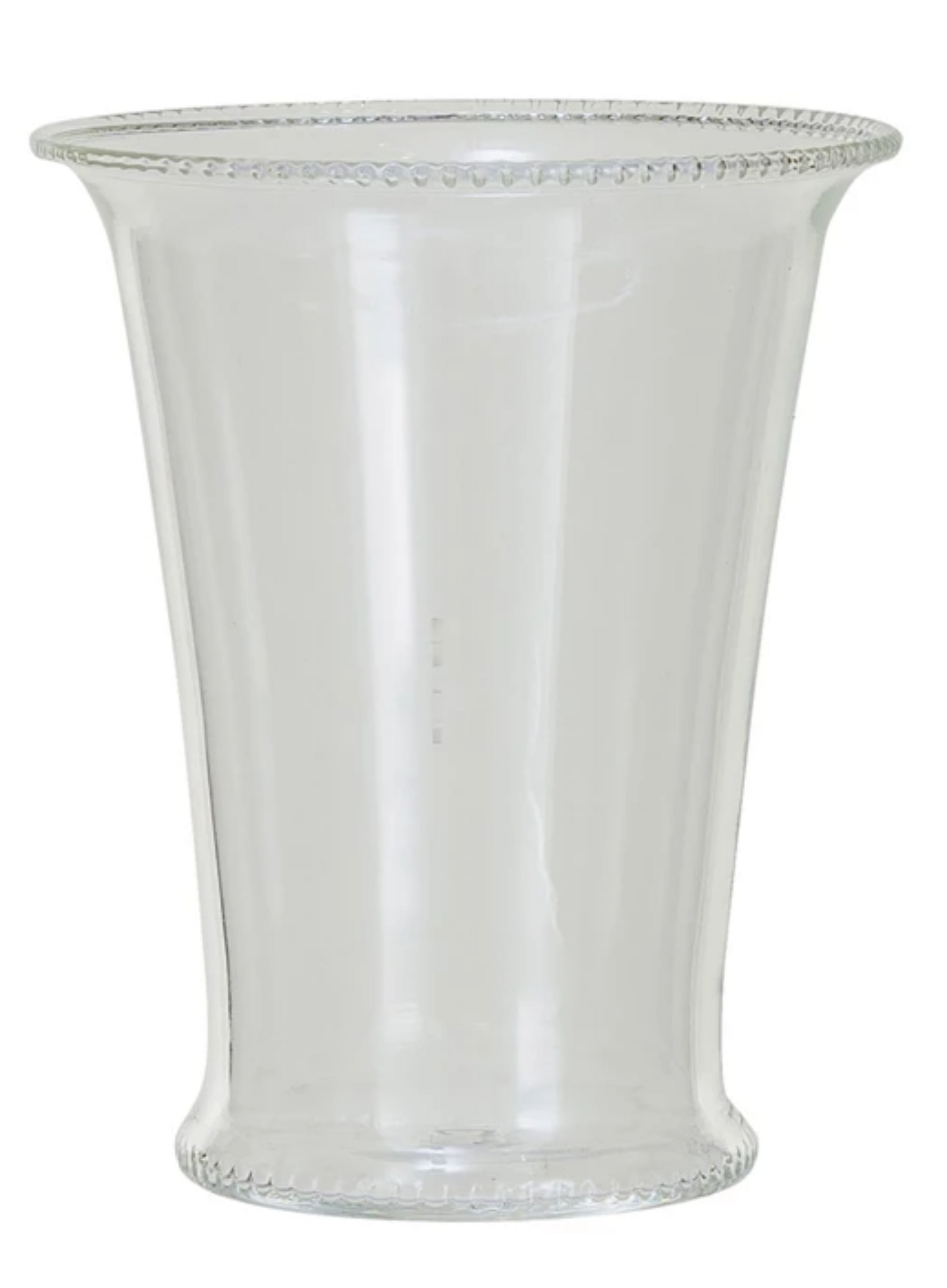 6 oz. Blown Drinking Glass w/ Etched Rim & Base