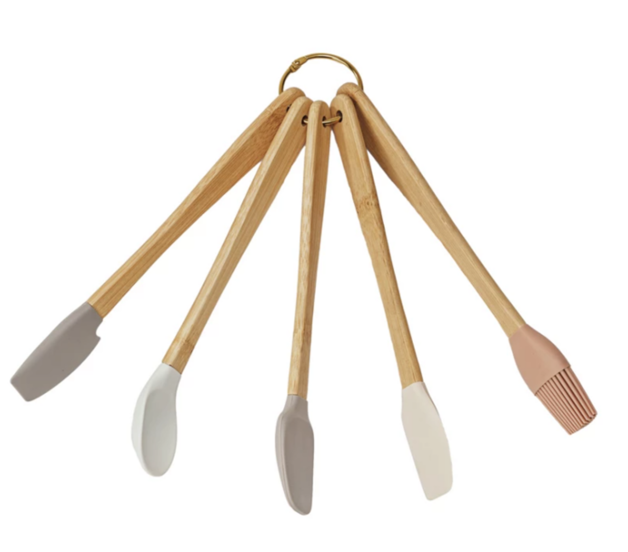 Silicone & Metal Mini Kitchen Tools, Set of 5