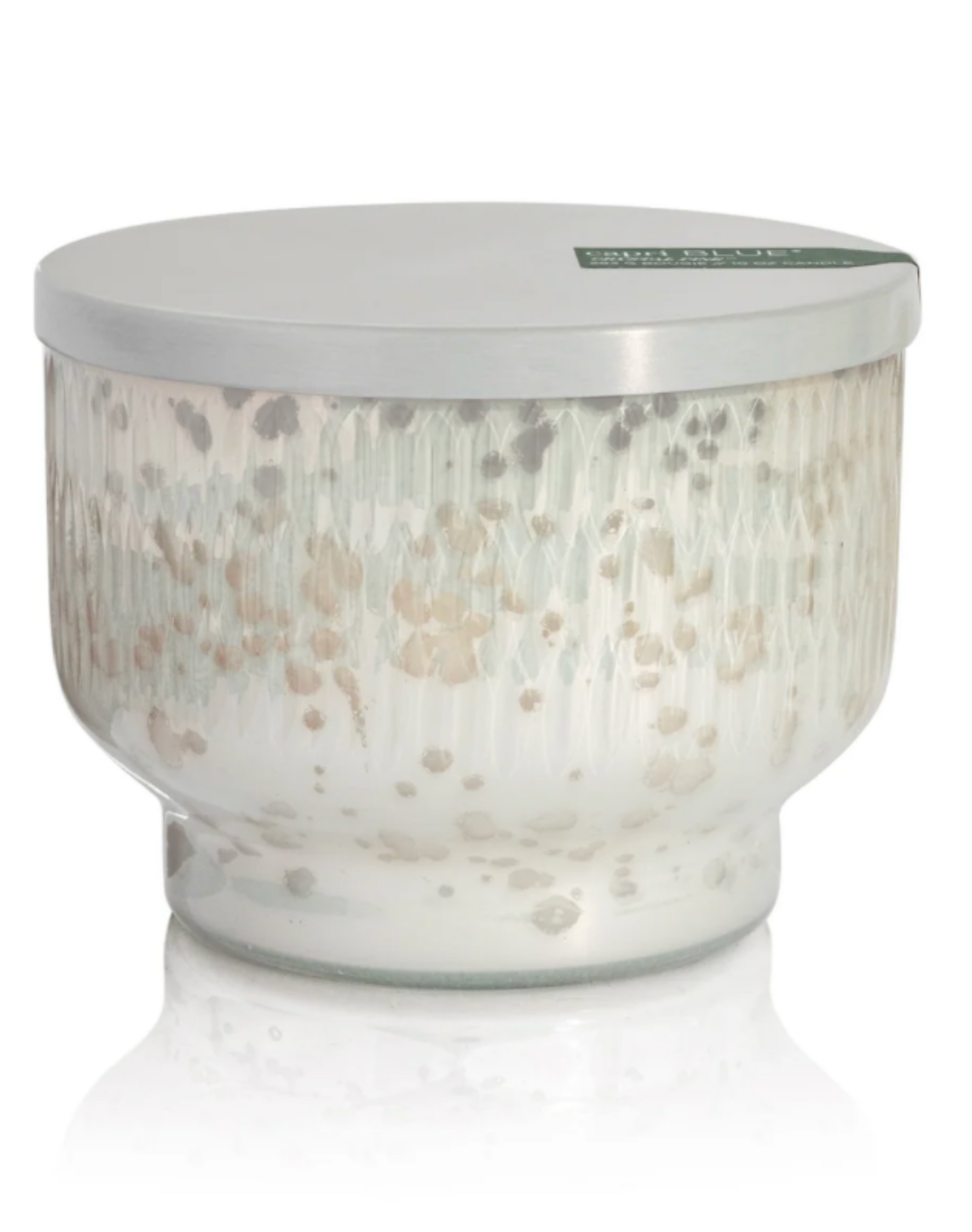 Capri Blue Crystal Pine Mercury Etched Inverted Jar