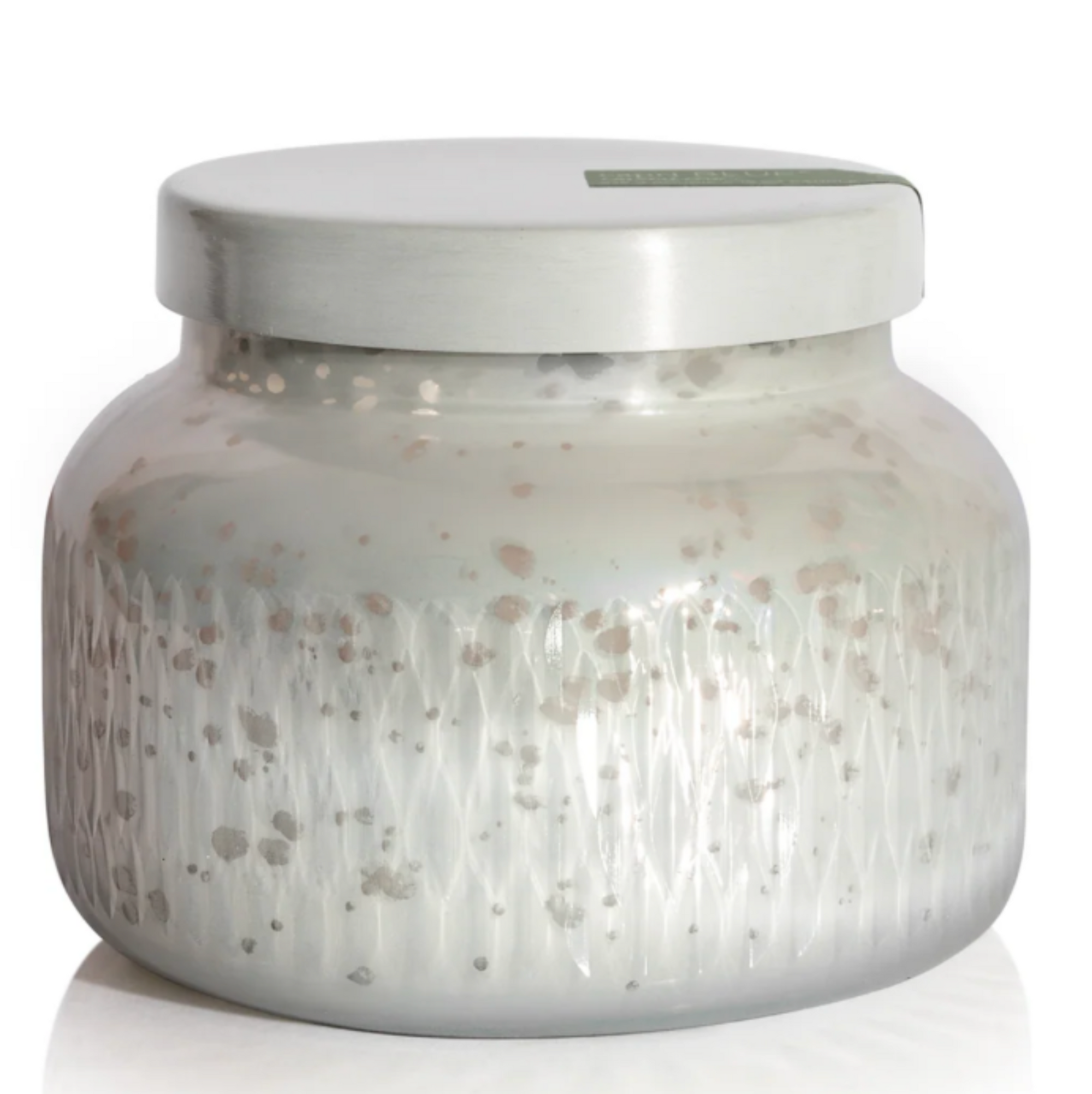 Capri Blue Crystal Pine Signature Jar White Mercury Etched Candle