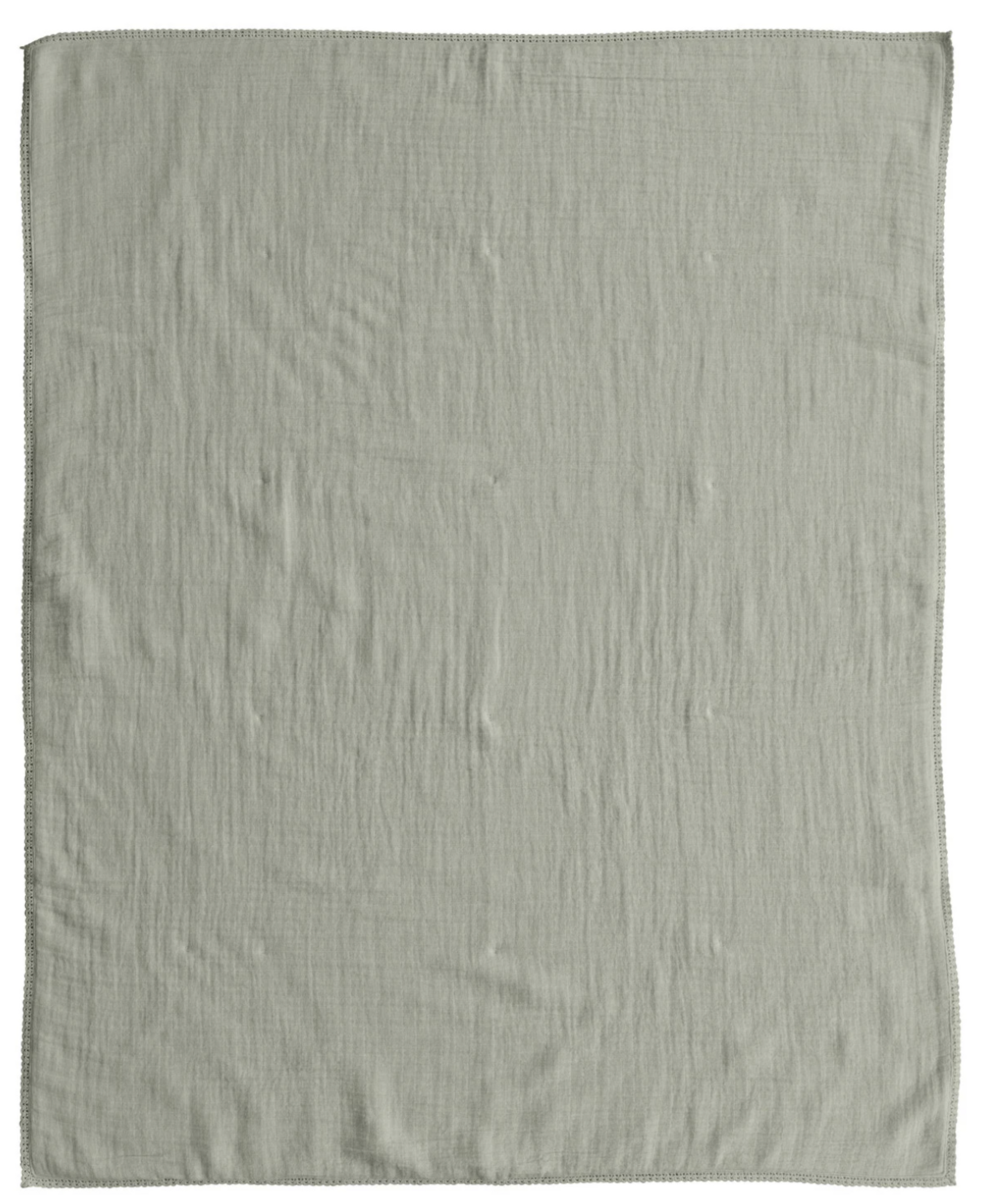 Cotton Double Cloth Baby Blanket w/Trim in Bag