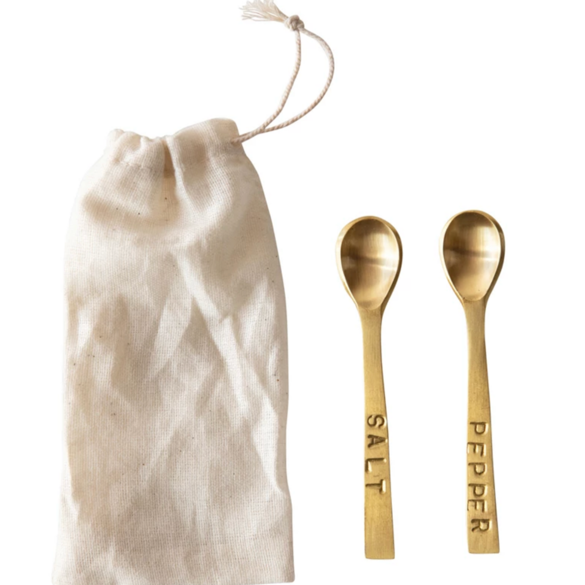 Salt and pepper spoon set