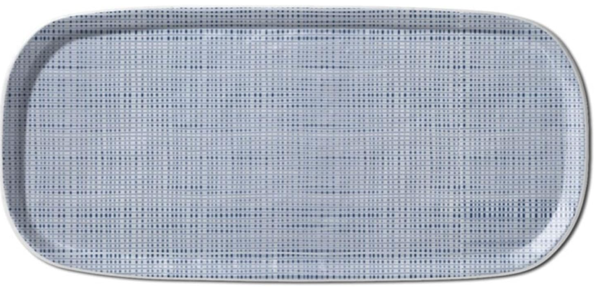 Luxe Linen Indigo 14in Serving Tray