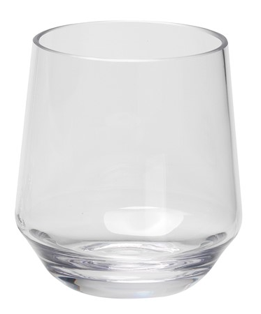 Tritan Curve 14 oz. Stemless Wine Glass Clear