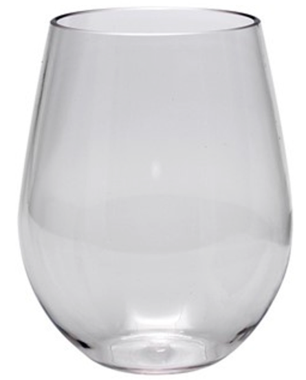 Tritan Wine 19 oz. Stemless Wine Clear