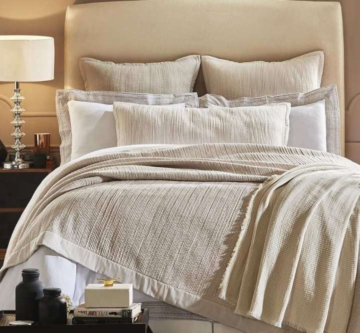 Laela Coverlet Sham Taupe