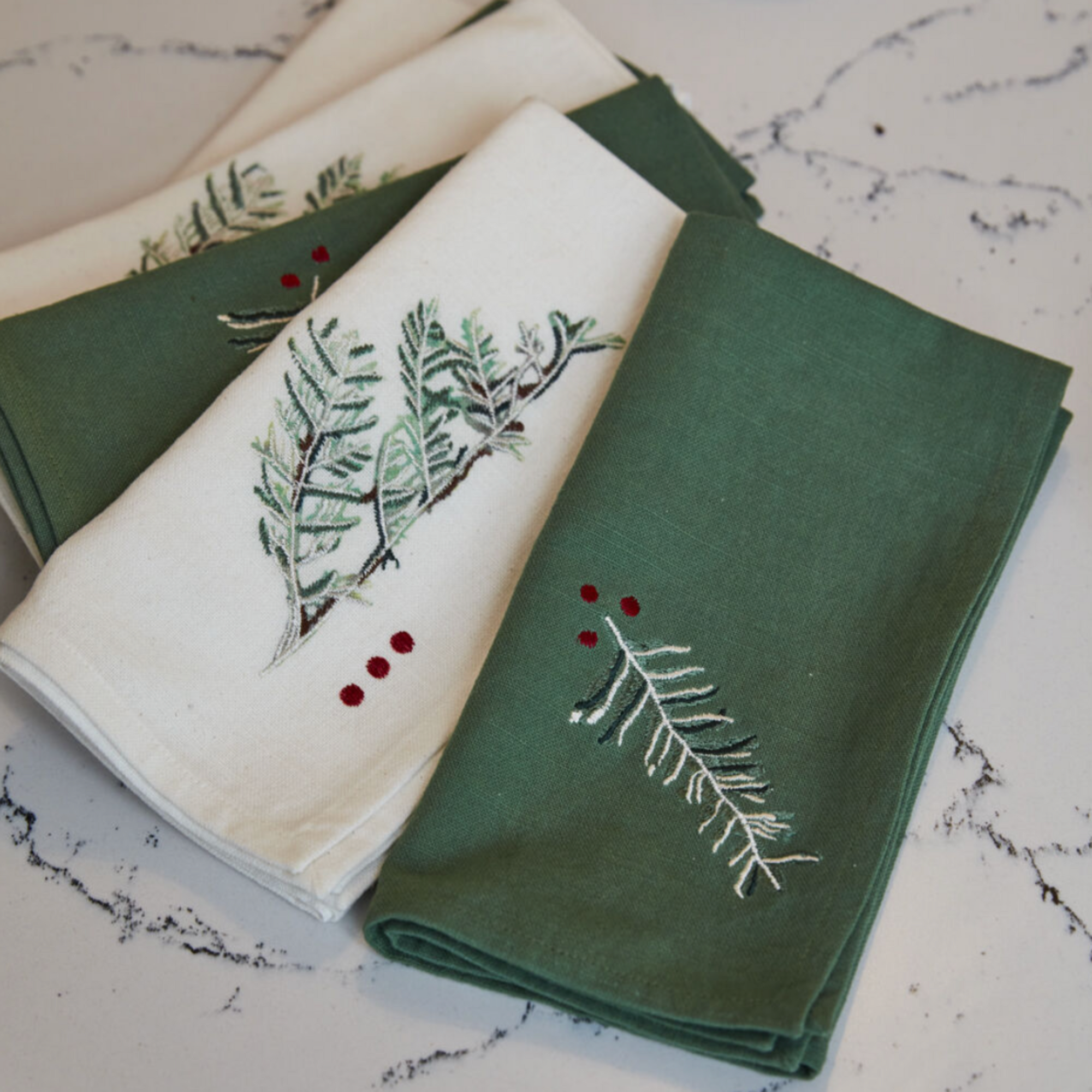 White Alpine Napkins