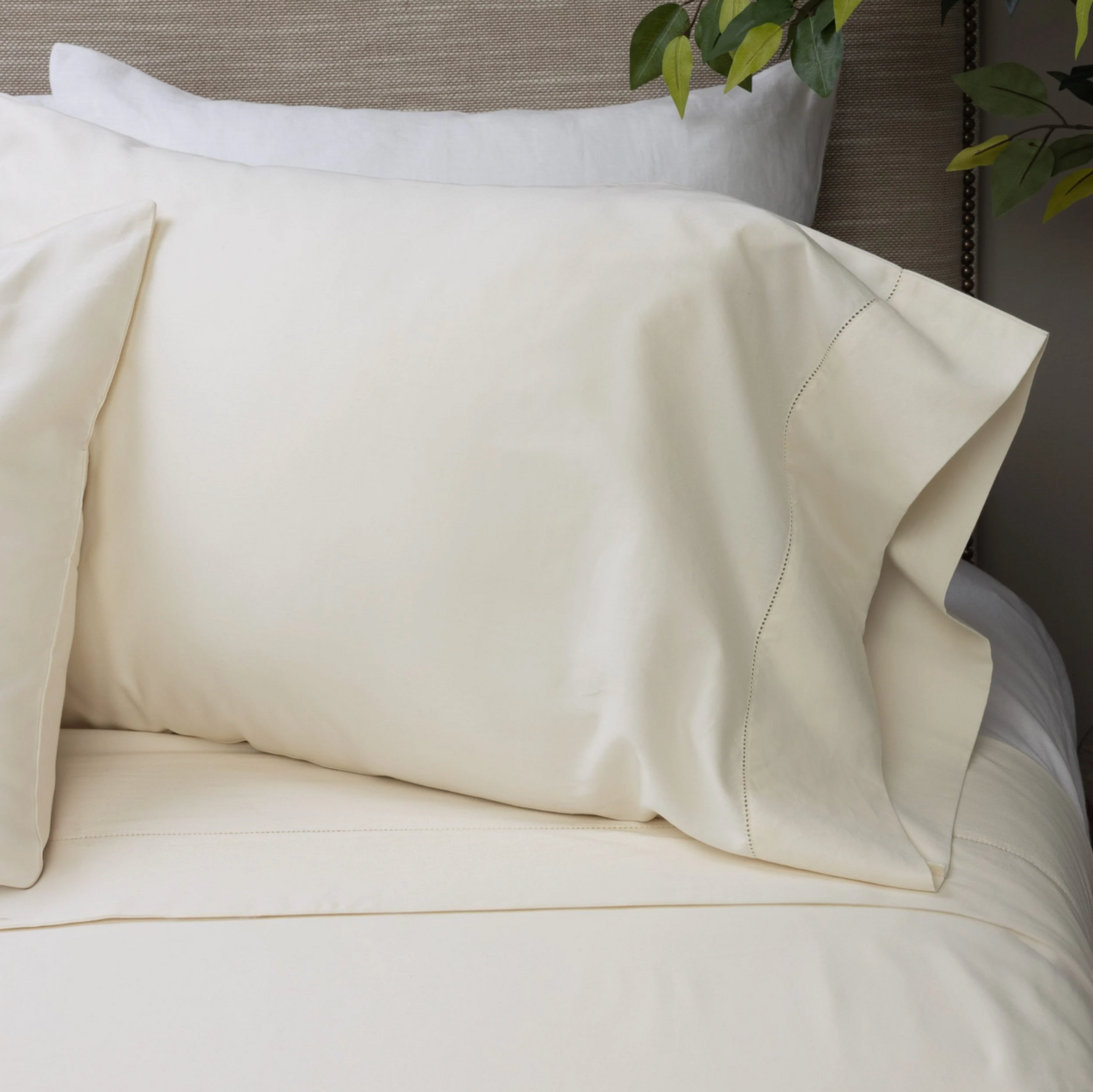 MURANO SHEET SET, HEMSTITCHED IVORY