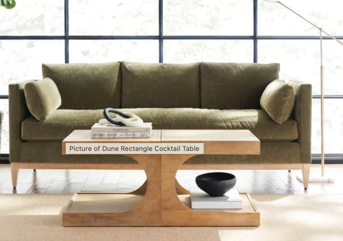 Rowe - Dune Rectangle Cocktail Table