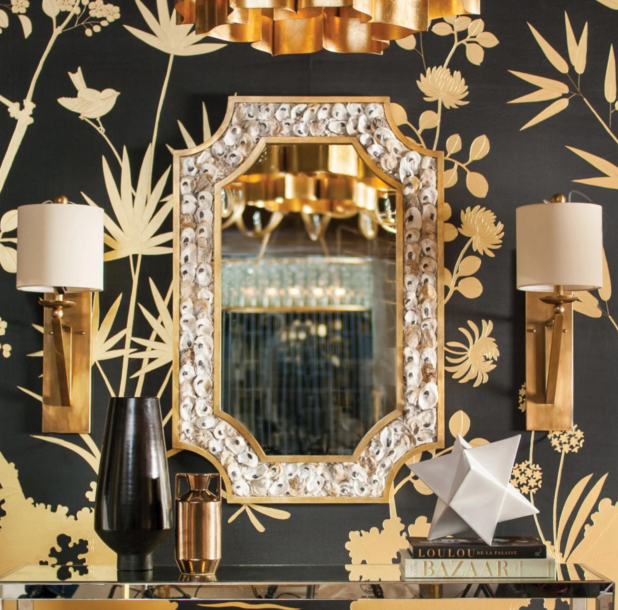 Margate Rectangular Oyster Shell Mirror