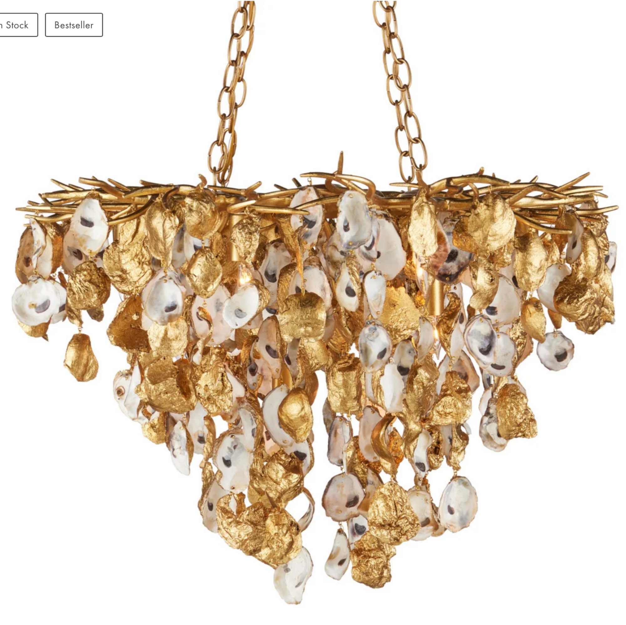 Lucullan Gold Chandelier