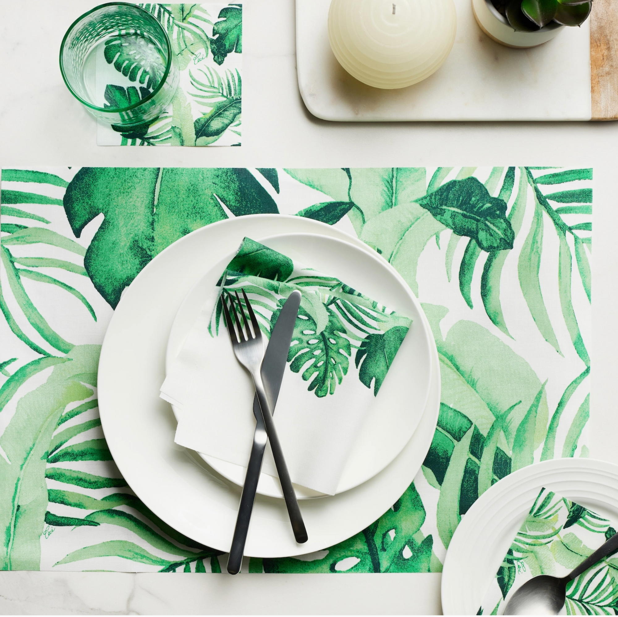 Ceci X MY DRAP Tropical Palms Dinner Napkins