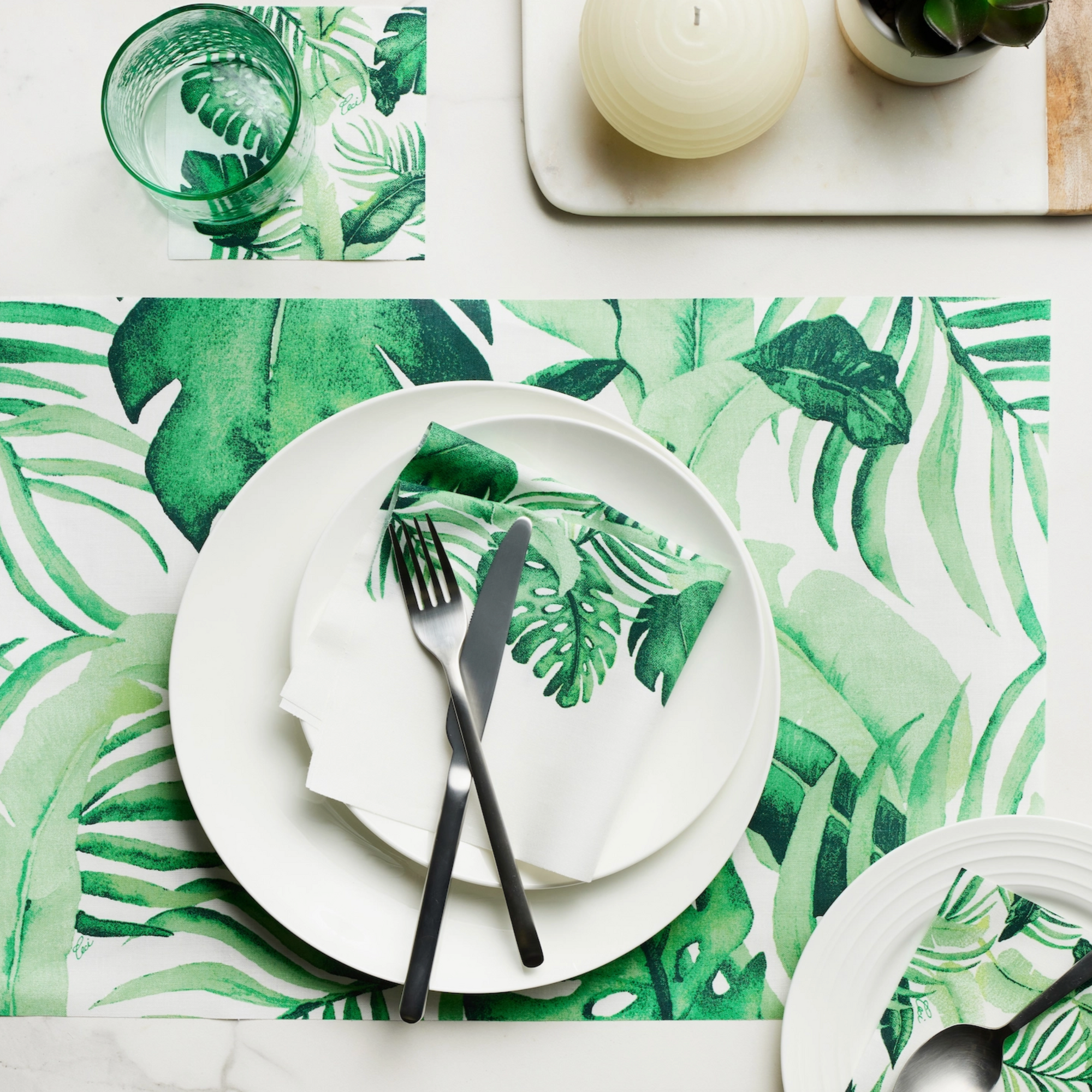 Ceci New York X Tropical Palms Placemats
