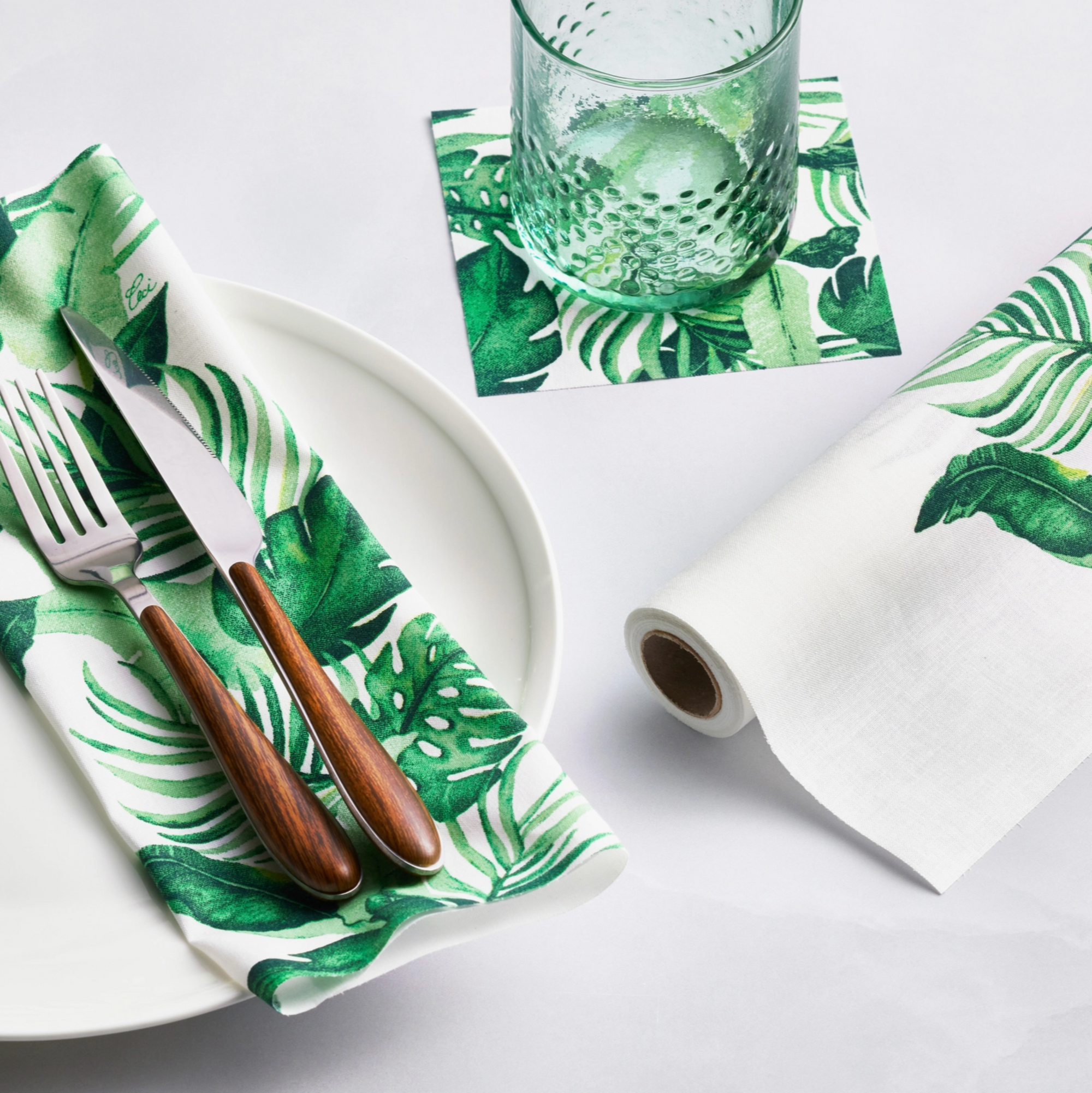 Ceci X MY DRAP Tropical Palms Dinner Napkins