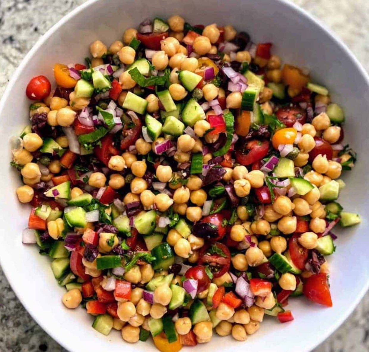 Chickpea Mediterranean Salad