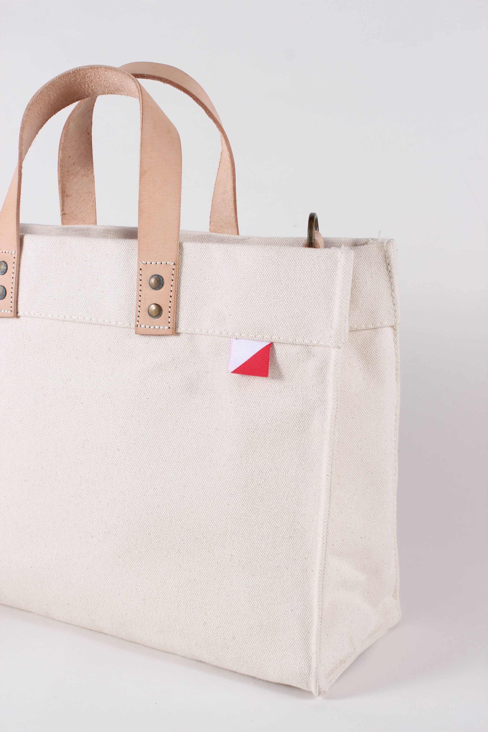 Mini Minimal Box Style Heavy Canvas Tote Private Label