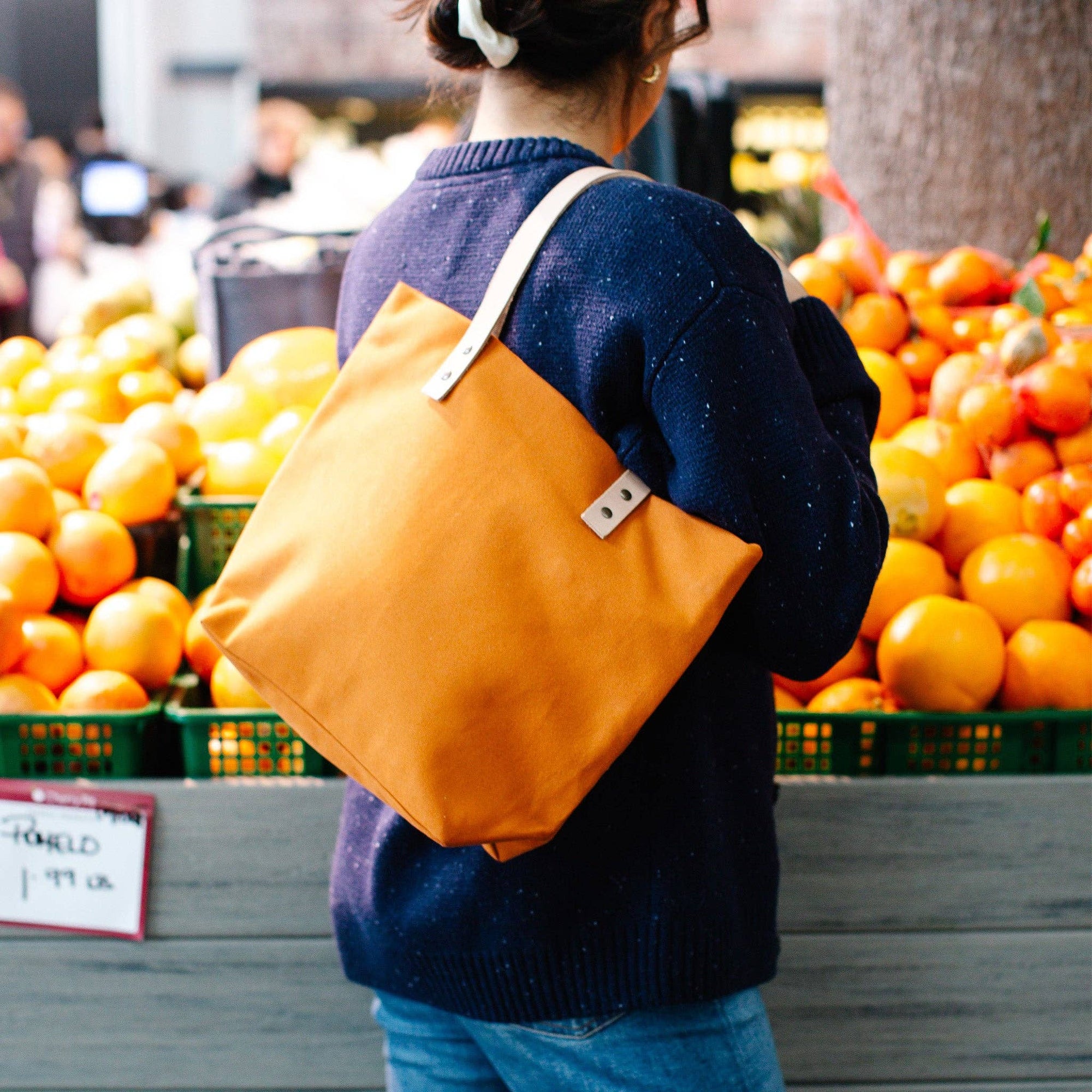 Cape Canvas and Leather Lines Handbag: Sierra