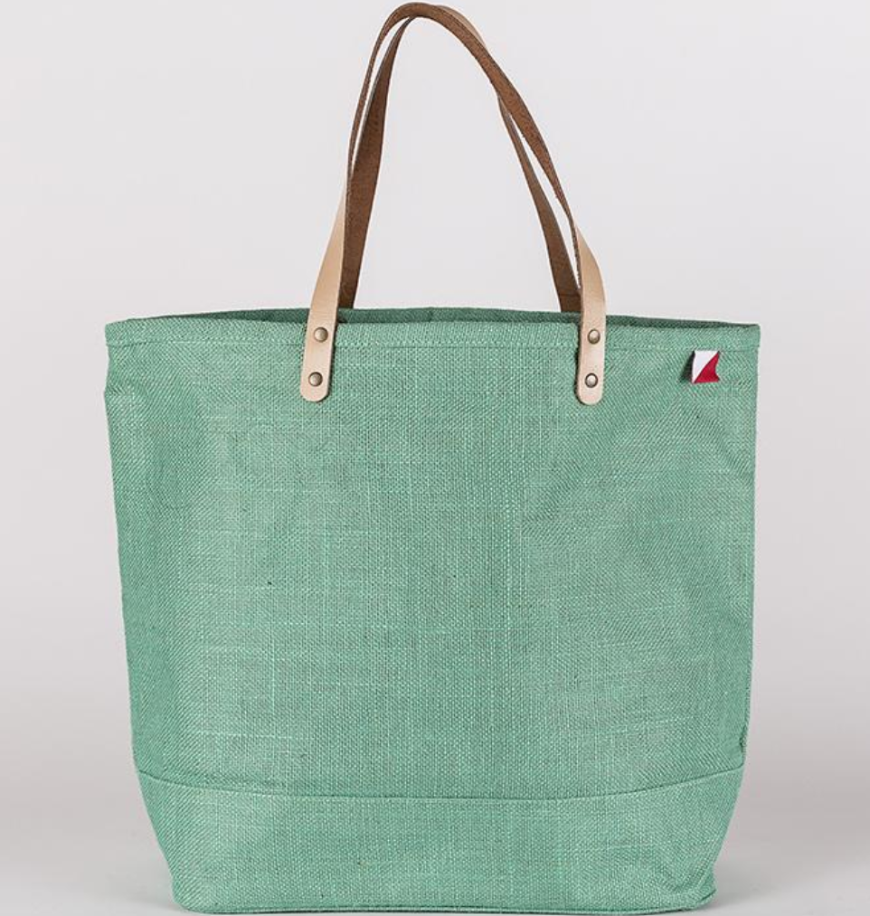 Big Jute Colored Tote Bags: Blue