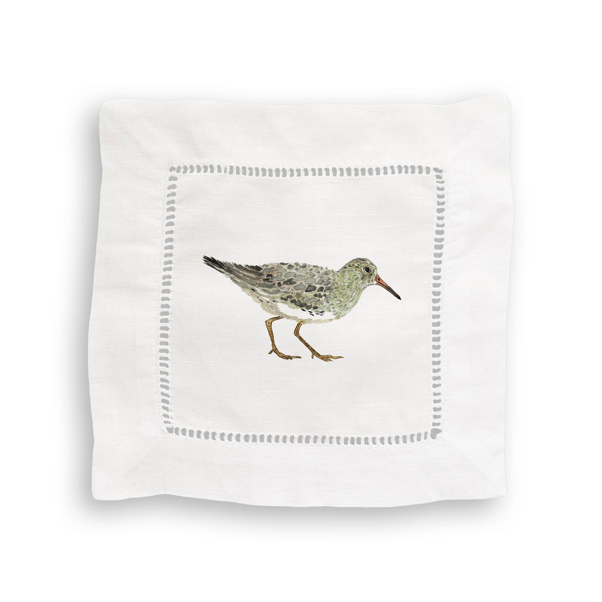 Sea Birds Mixed Linen Cocktail Napkin Set