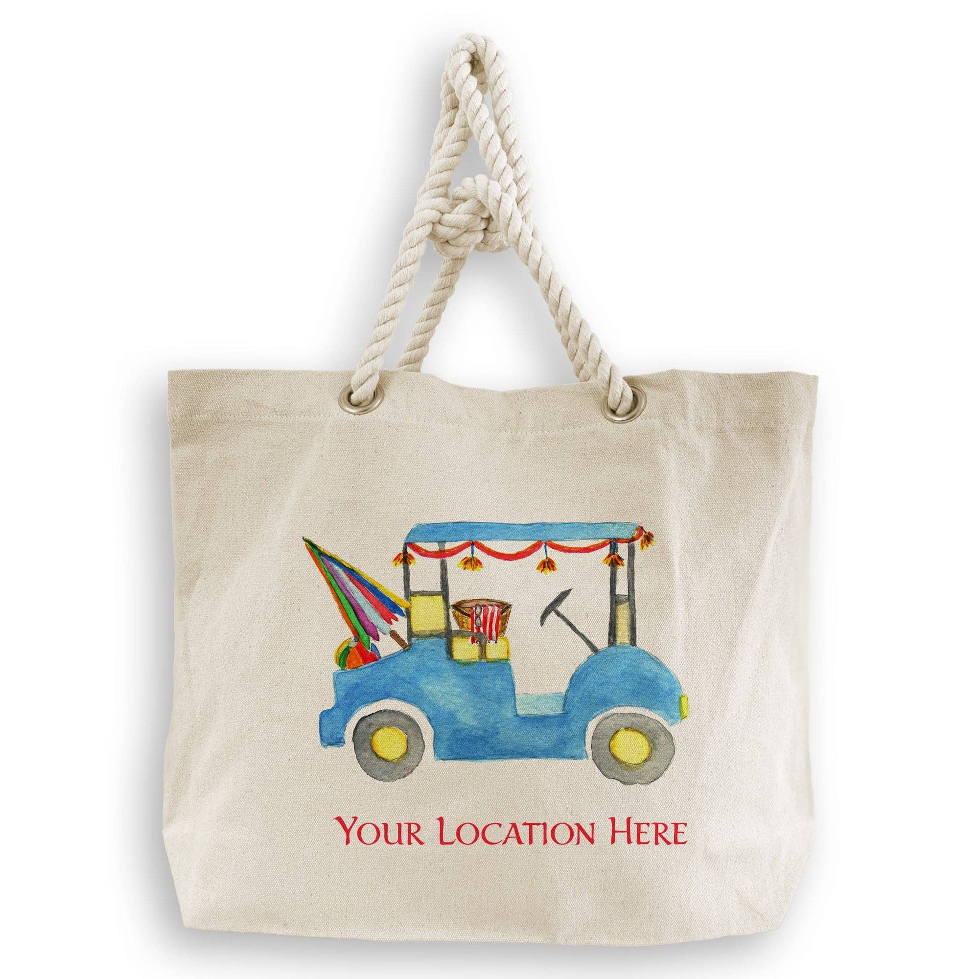 Beach Golf Cart with Location: Dishtowel / -