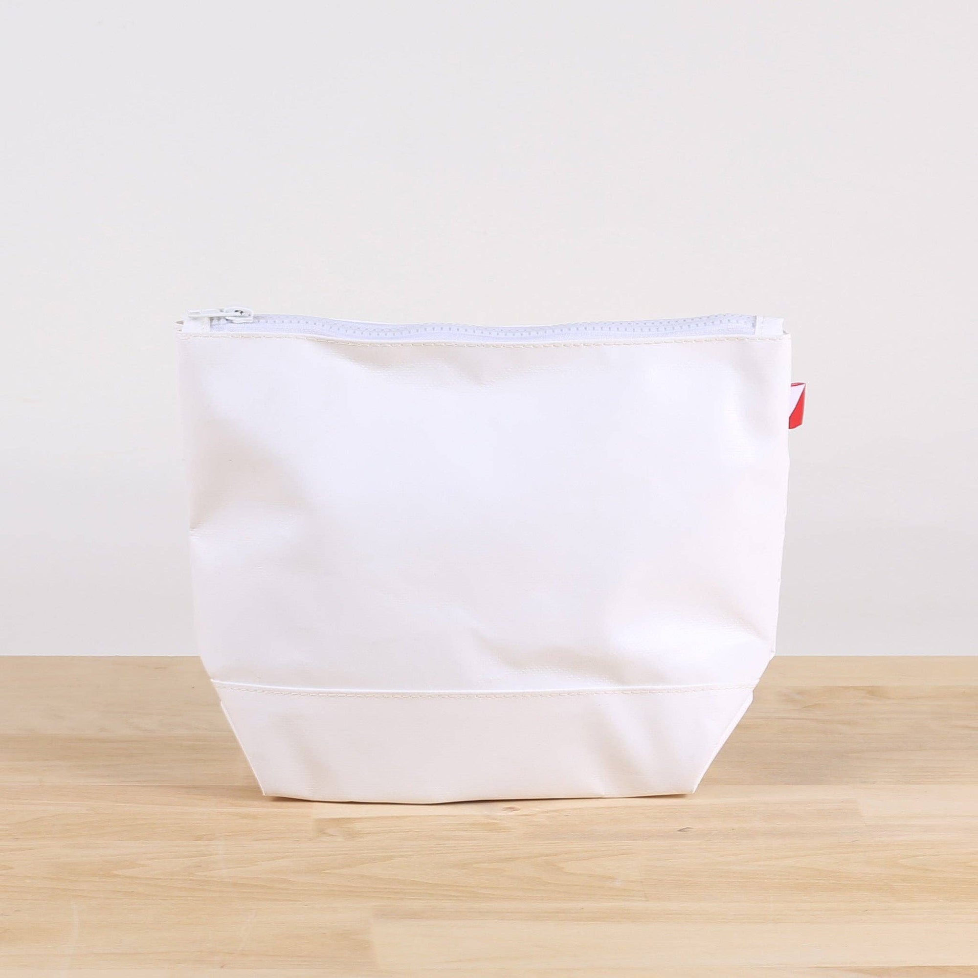 Big Sur Splash Zip Pouch: White