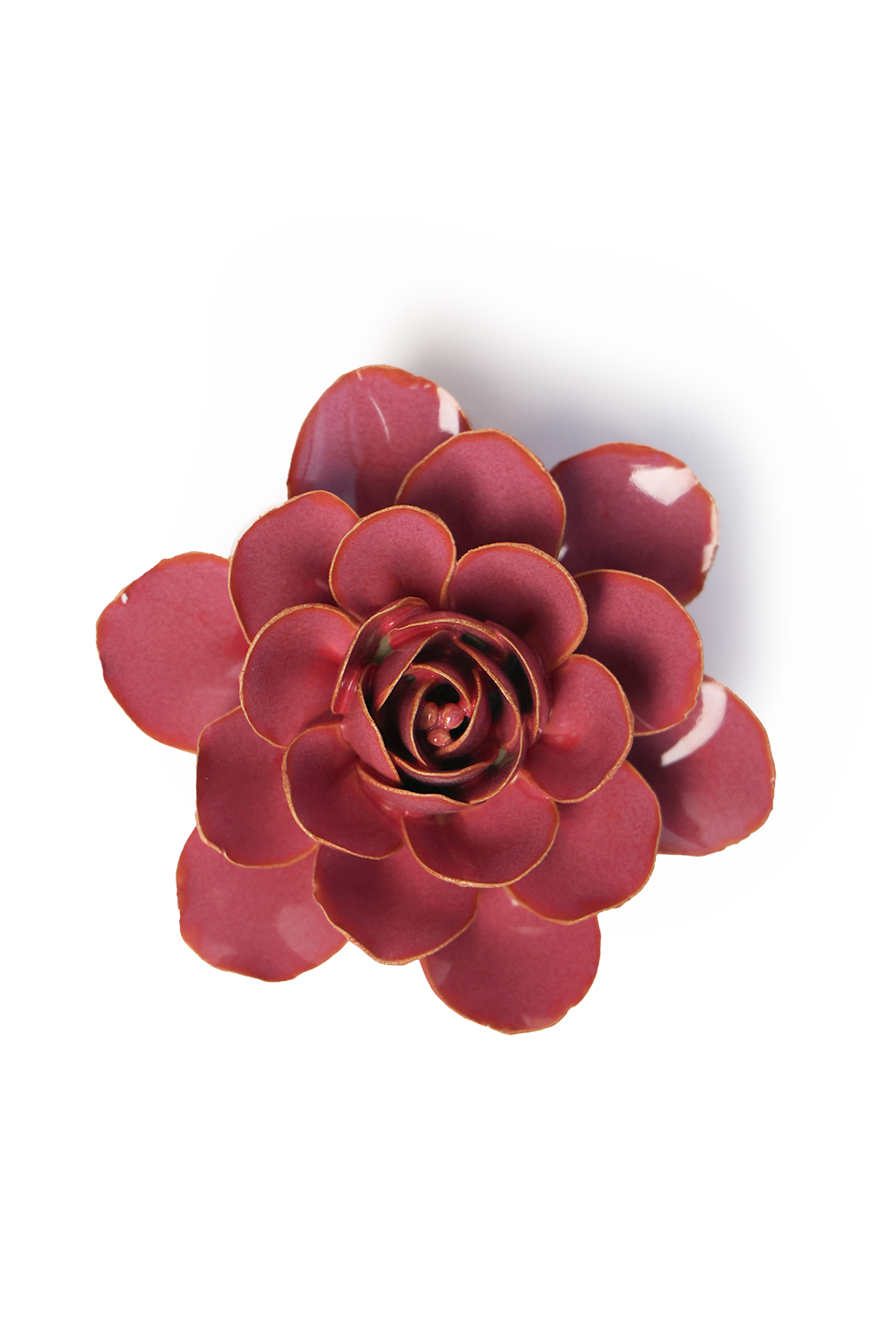 Handmade Ceramic Flowers - Wedding Gift Decor Pink Begonia