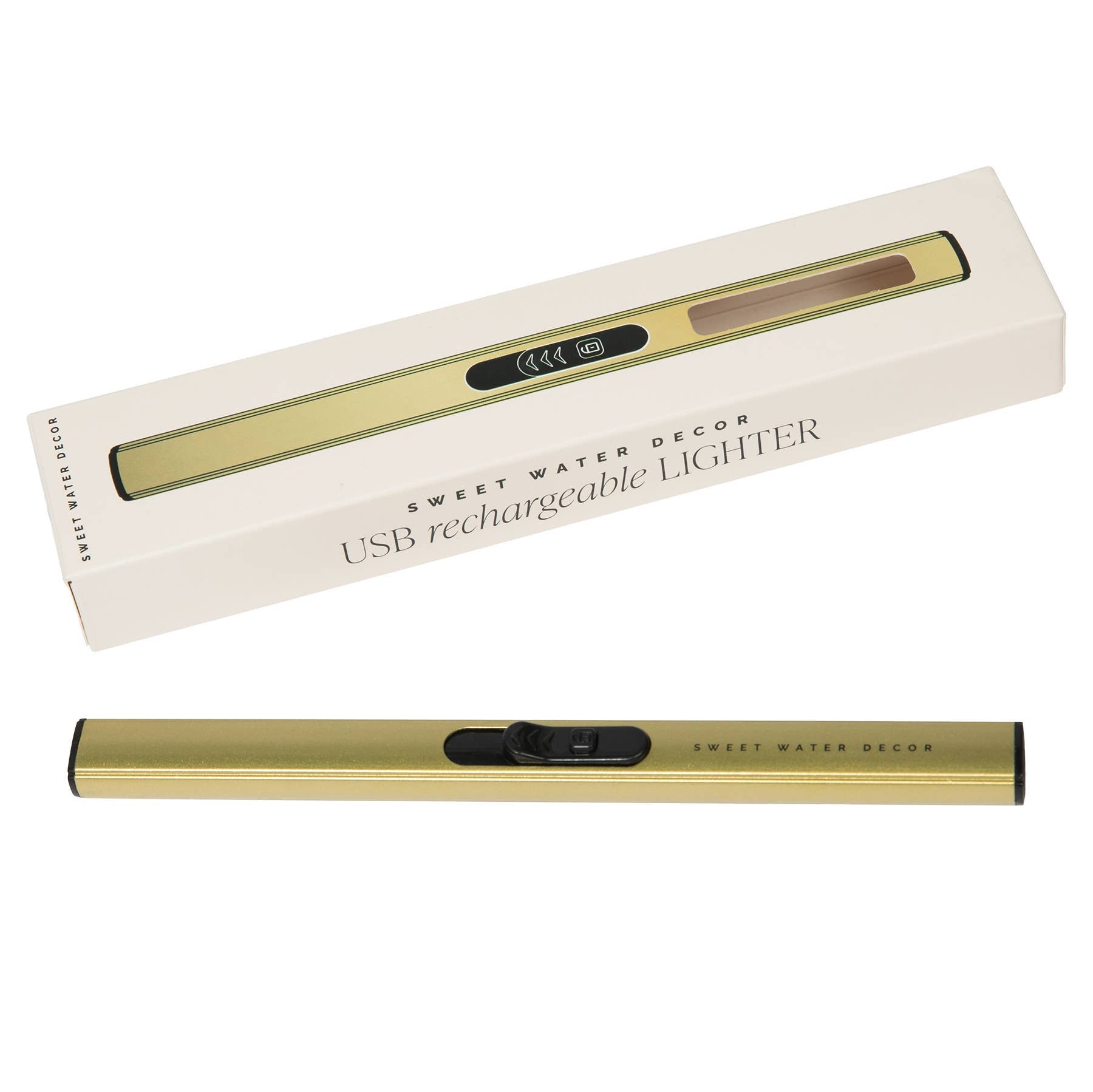 Gold Rechargeable Electric Lighter - Home Decor &amp; Gifts