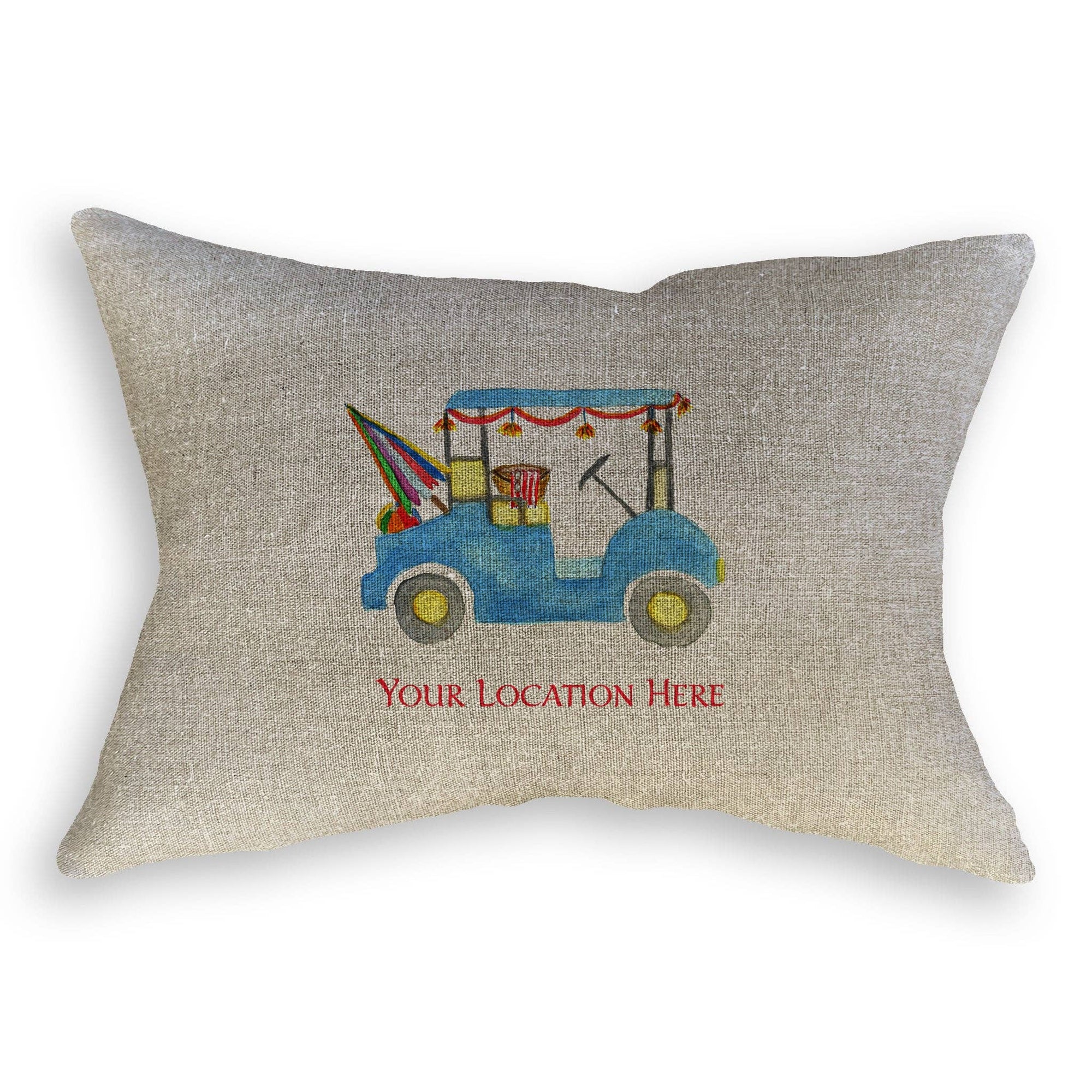 Beach Golf Cart with Location: Dishtowel / -