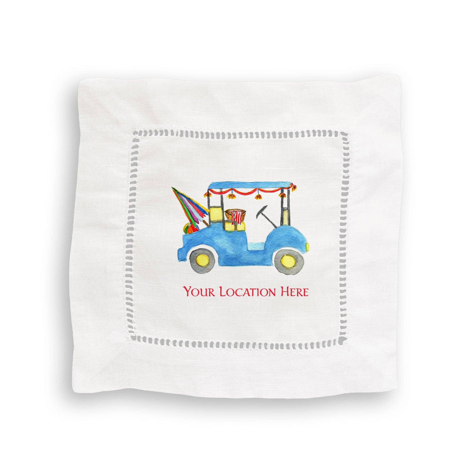Beach Golf Cart with Location: Dishtowel / -