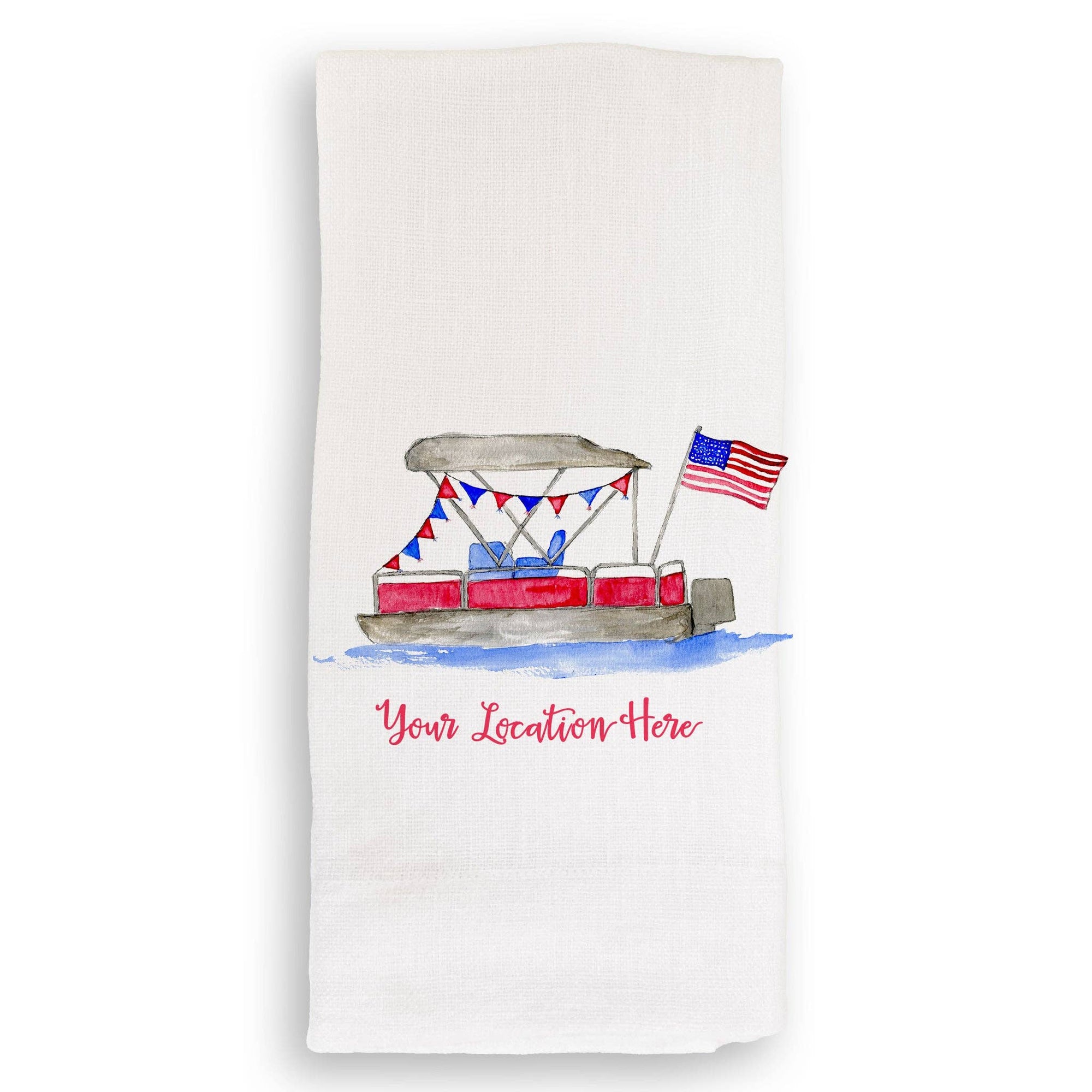 Pontoon Boat with Location: Dishtowel / -